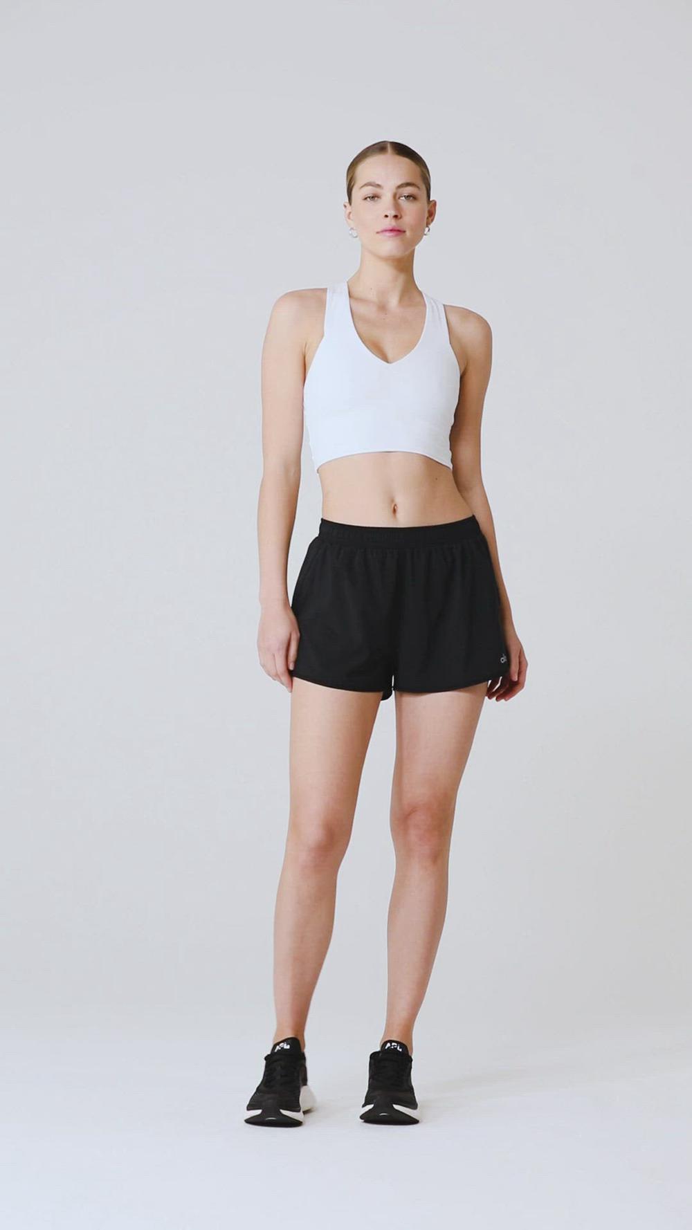 Short Alo Yoga Stride Mujer Anthracite | Mexico  GAF-256730