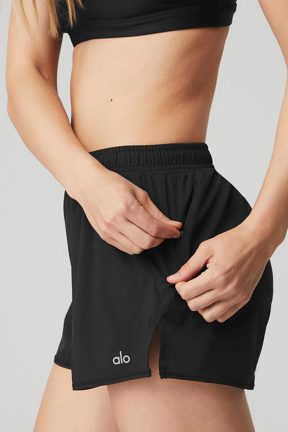 Short Alo Yoga Stride Mujer Negros | Mexico  TFZ-950872