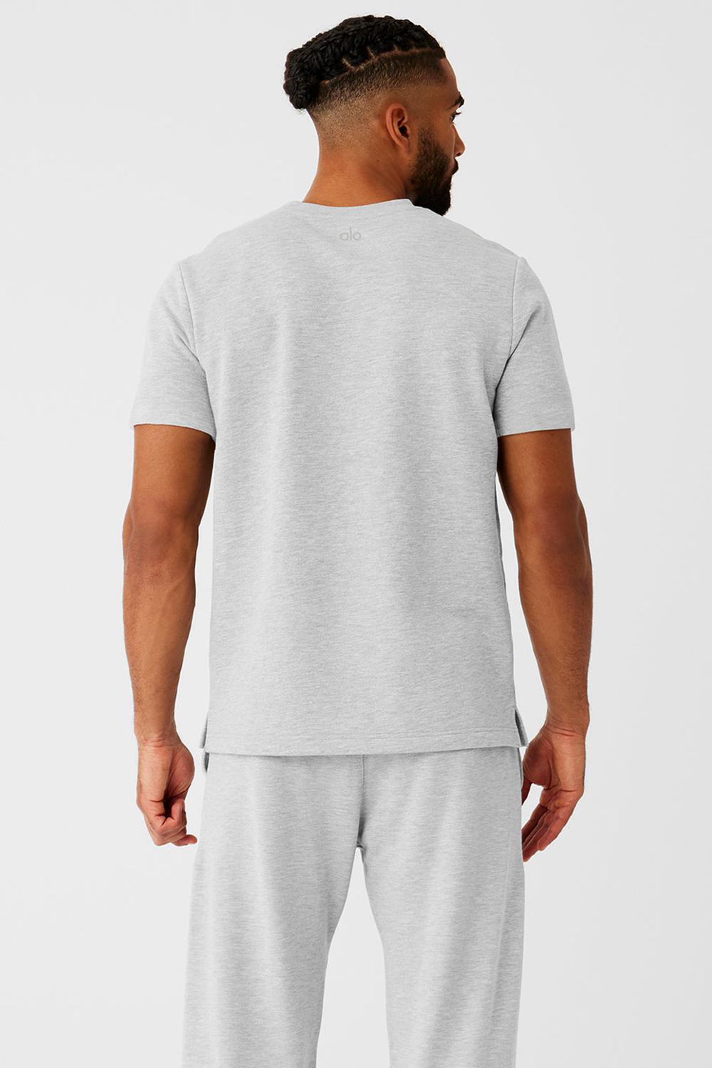 Short Sleeve Alo Yoga Chill Hombre Grises | Mexico  XYR-207639