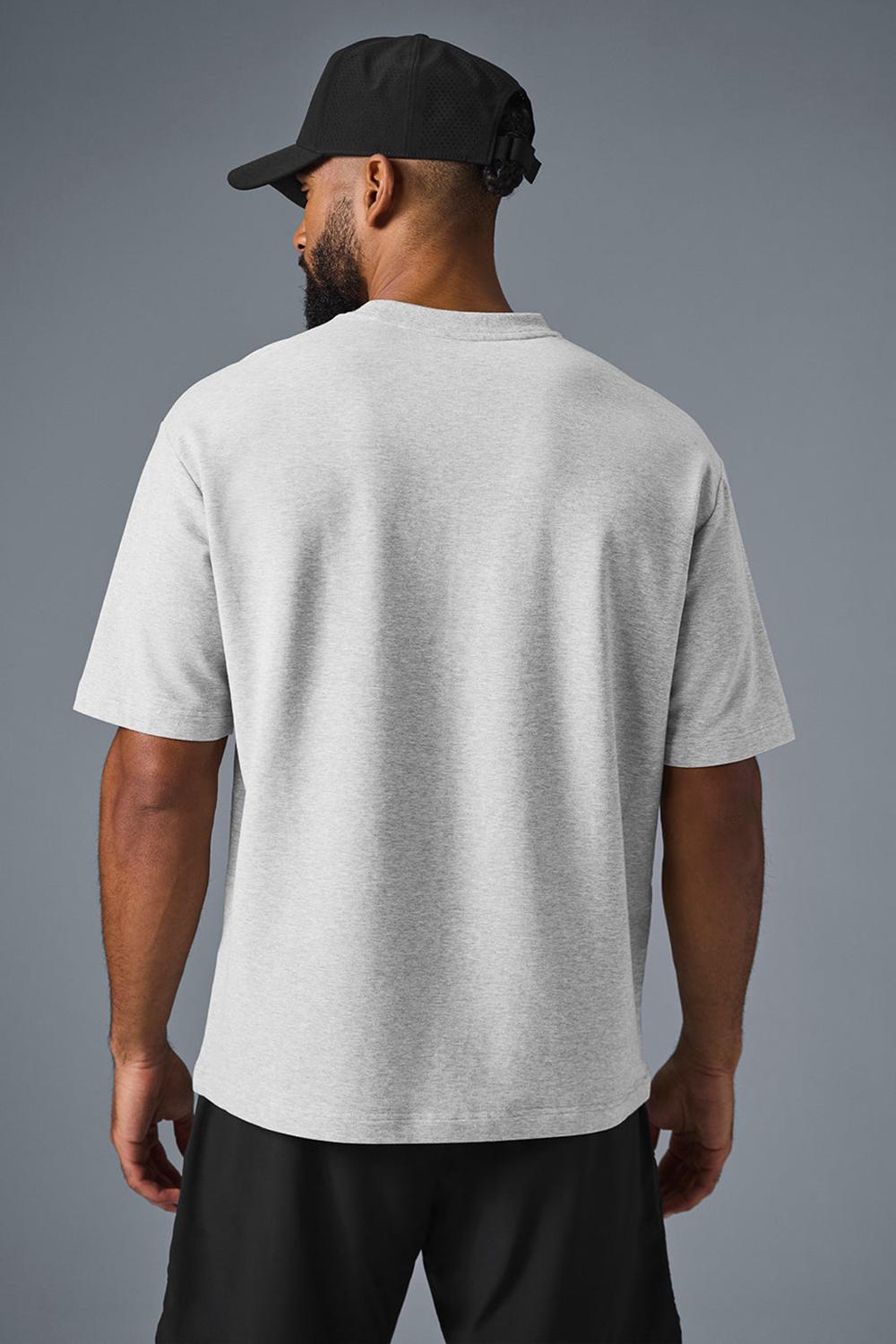 Short Sleeve Alo Yoga Double Take Hombre Grises | Mexico  RXA-214960