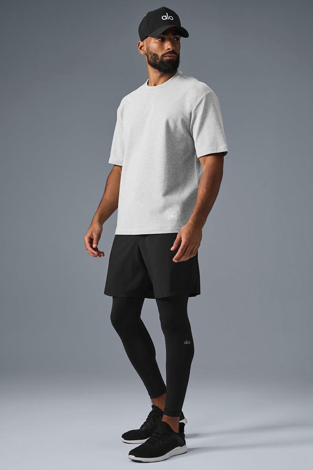 Short Sleeve Alo Yoga Double Take Hombre Grises | Mexico  RXA-214960