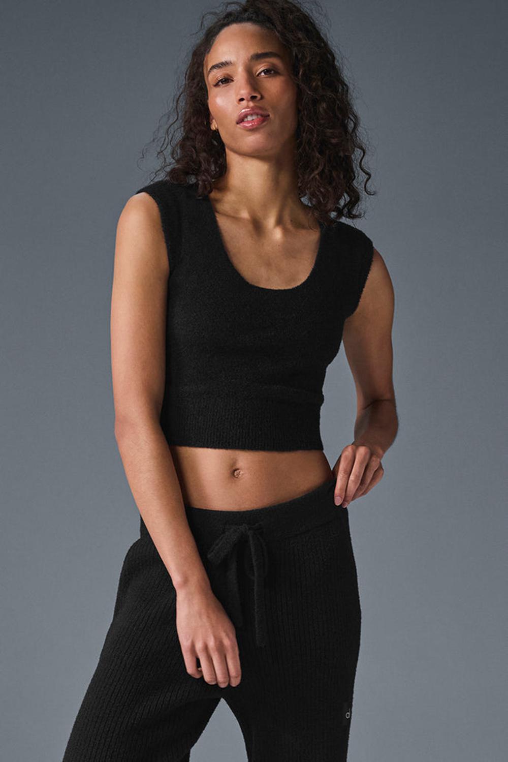 Short Sleeve Alo Yoga Snuggle Up Mujer Negros | Mexico  AIH-862749