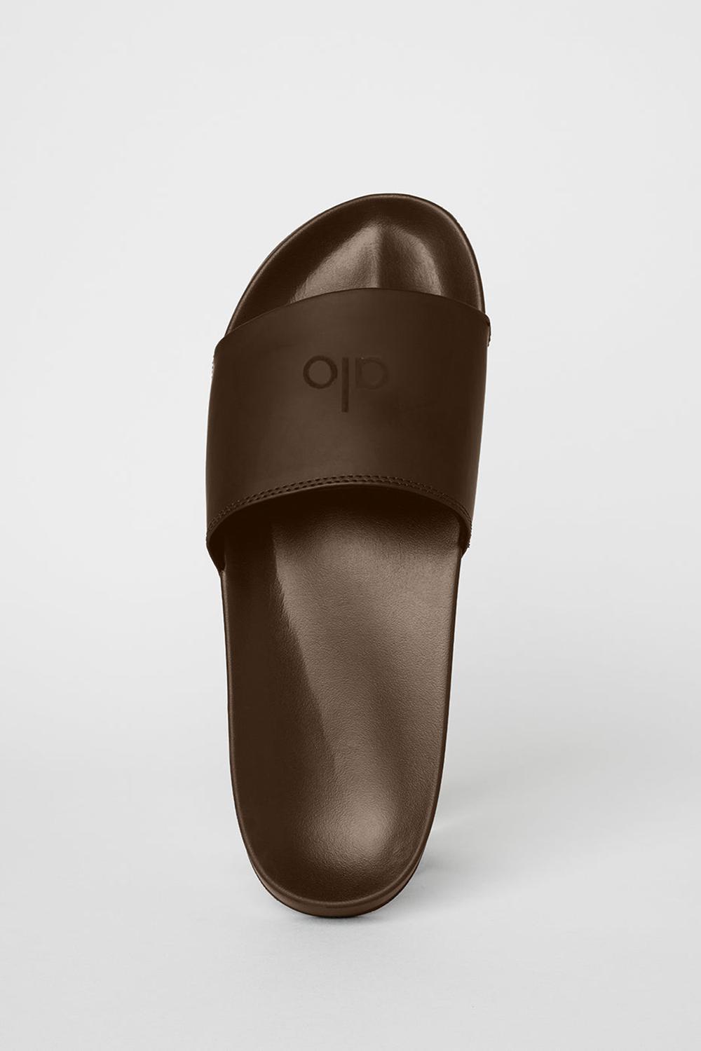 Slide Alo Yoga Unisex It Slide Hombre Espresso | Mexico  PQF-168450