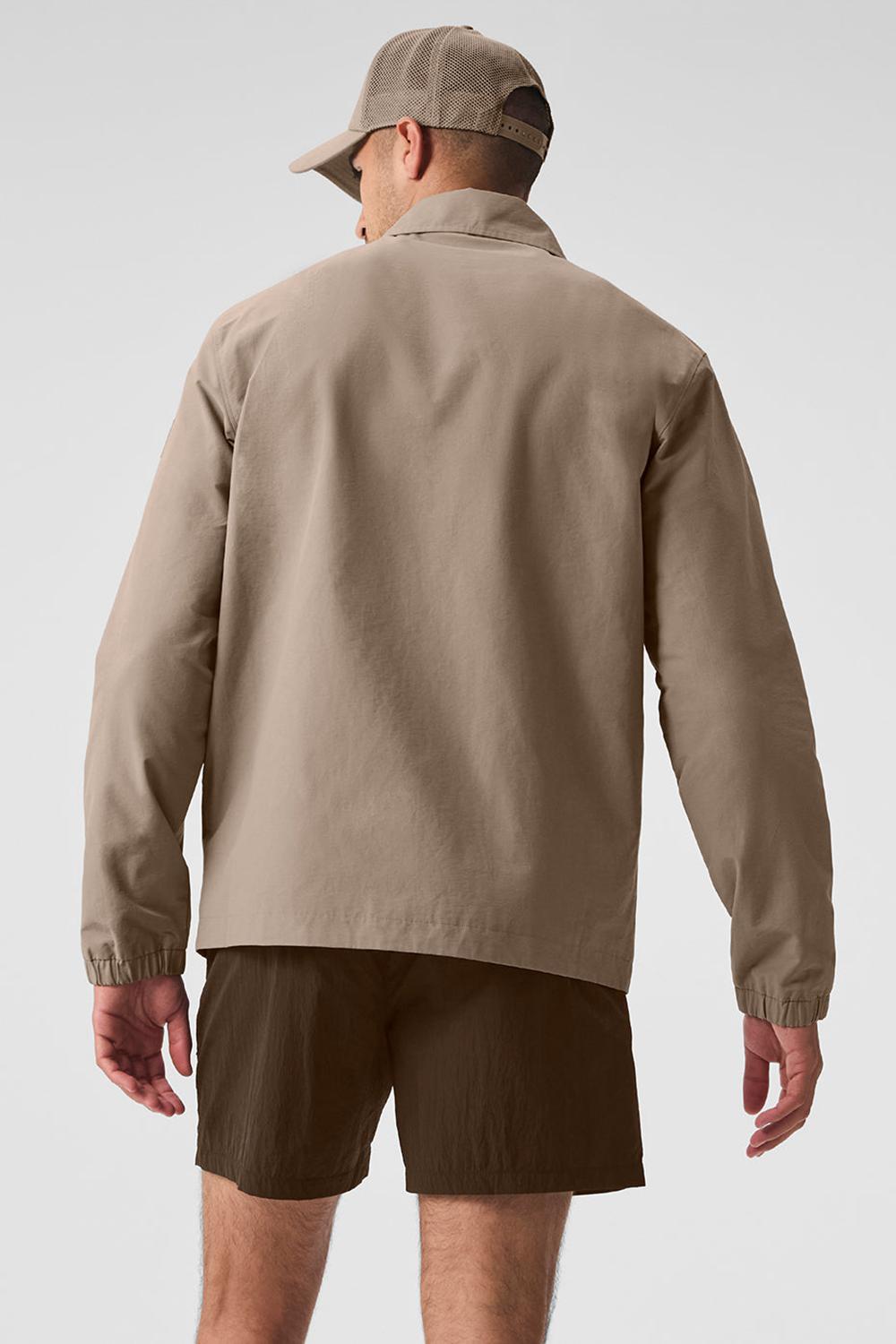 Sobrecamisa Alo Yoga Torrent Hombre Gravel | Mexico  NYJ-624571