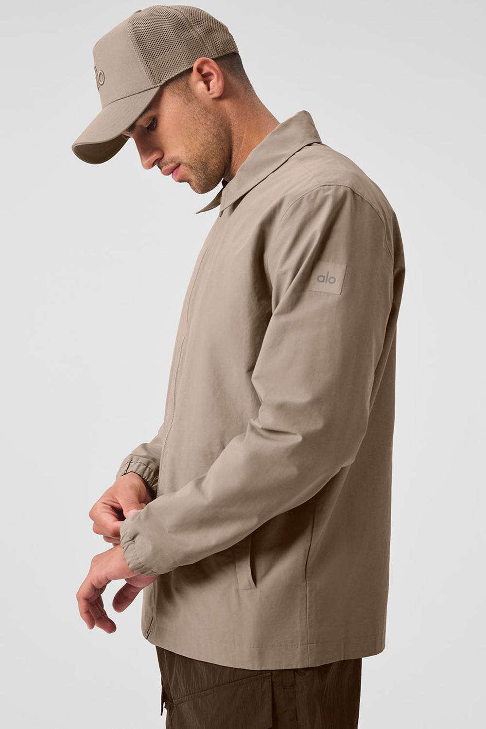 Sobrecamisa Alo Yoga Torrent Hombre Gravel | Mexico  NYJ-624571