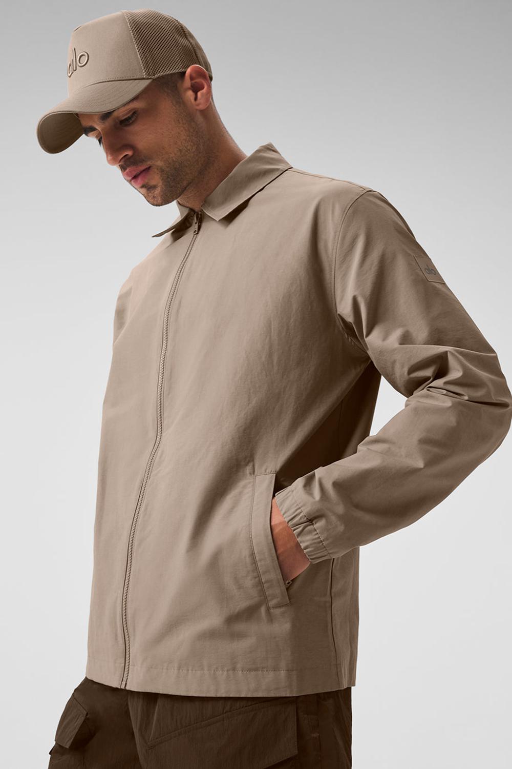 Sobrecamisa Alo Yoga Torrent Hombre Gravel | Mexico  NYJ-624571
