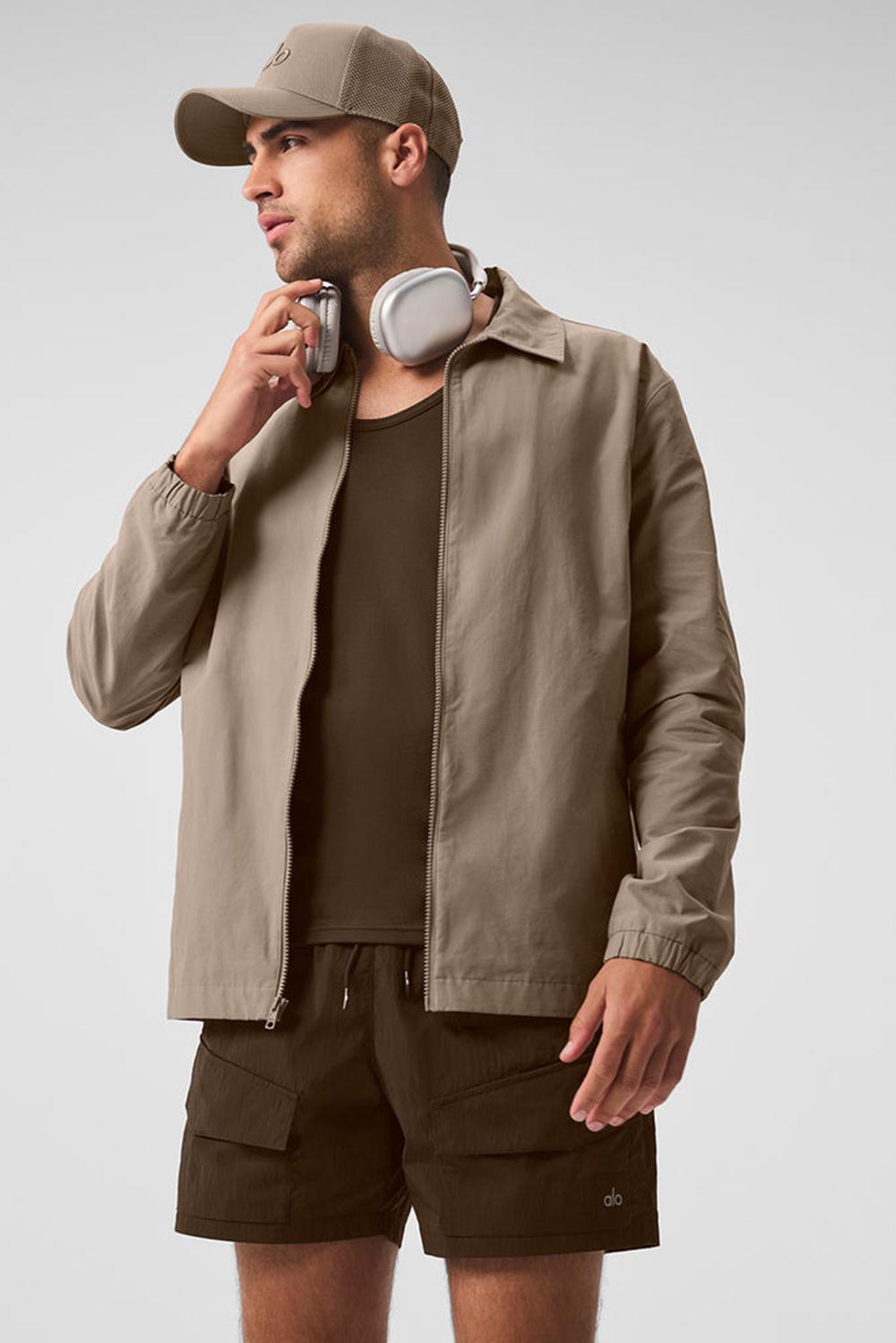 Sobrecamisa Alo Yoga Torrent Hombre Gravel | Mexico  NYJ-624571