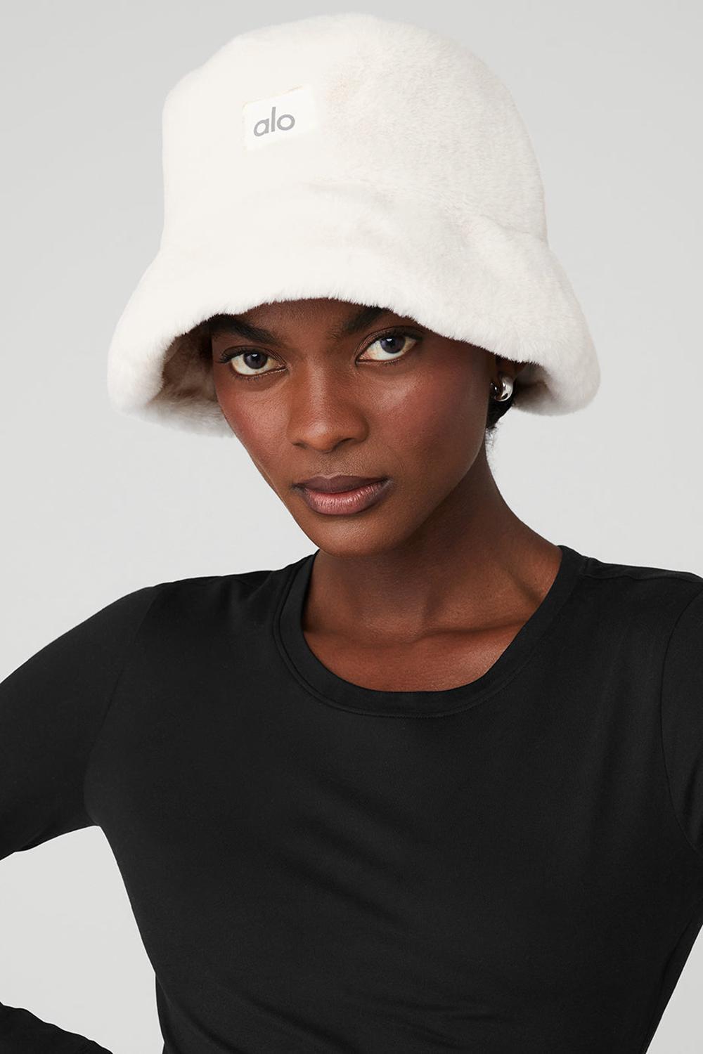 Sombreros De Pescador Alo Yoga Faux Fur Mujer Ivory | Mexico  UCL-594806