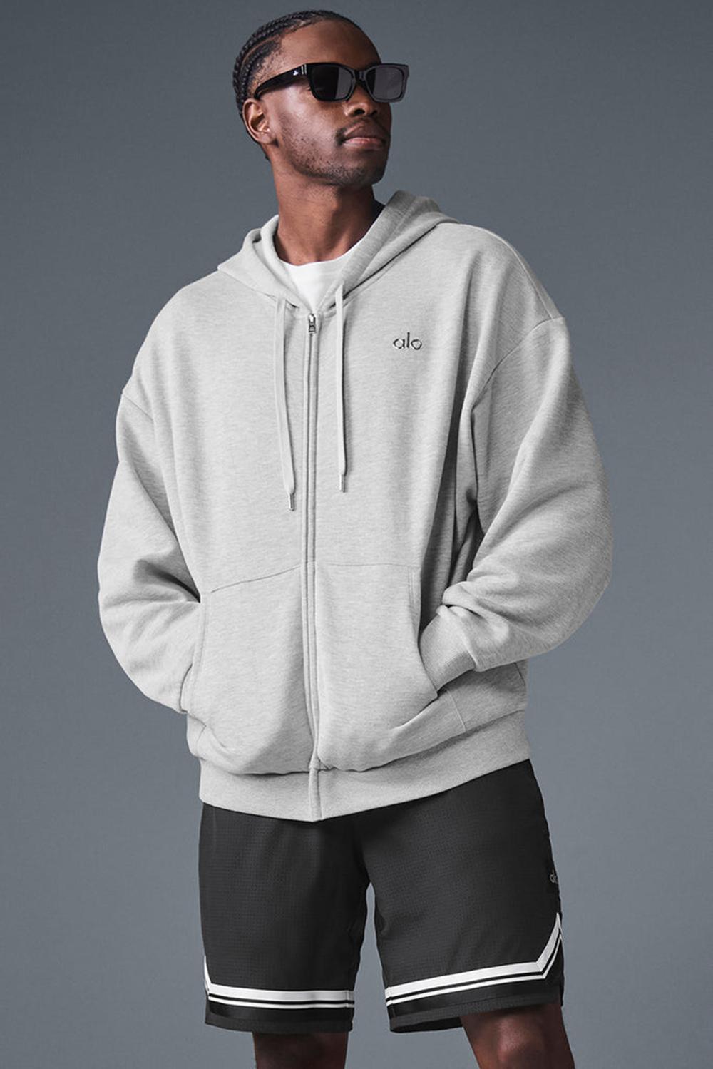 Sudadera con Capucha Alo Yoga Accolade Full Zip Hombre Grises | Mexico  XPN-714325