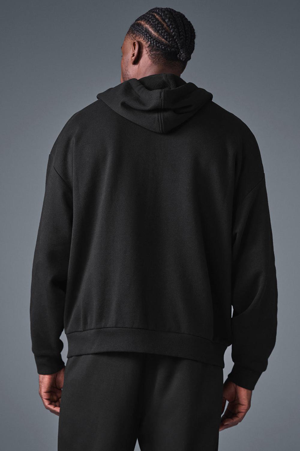 Sudadera con Capucha Alo Yoga Accolade Full Zip Hombre Negros | Mexico  YVW-124036