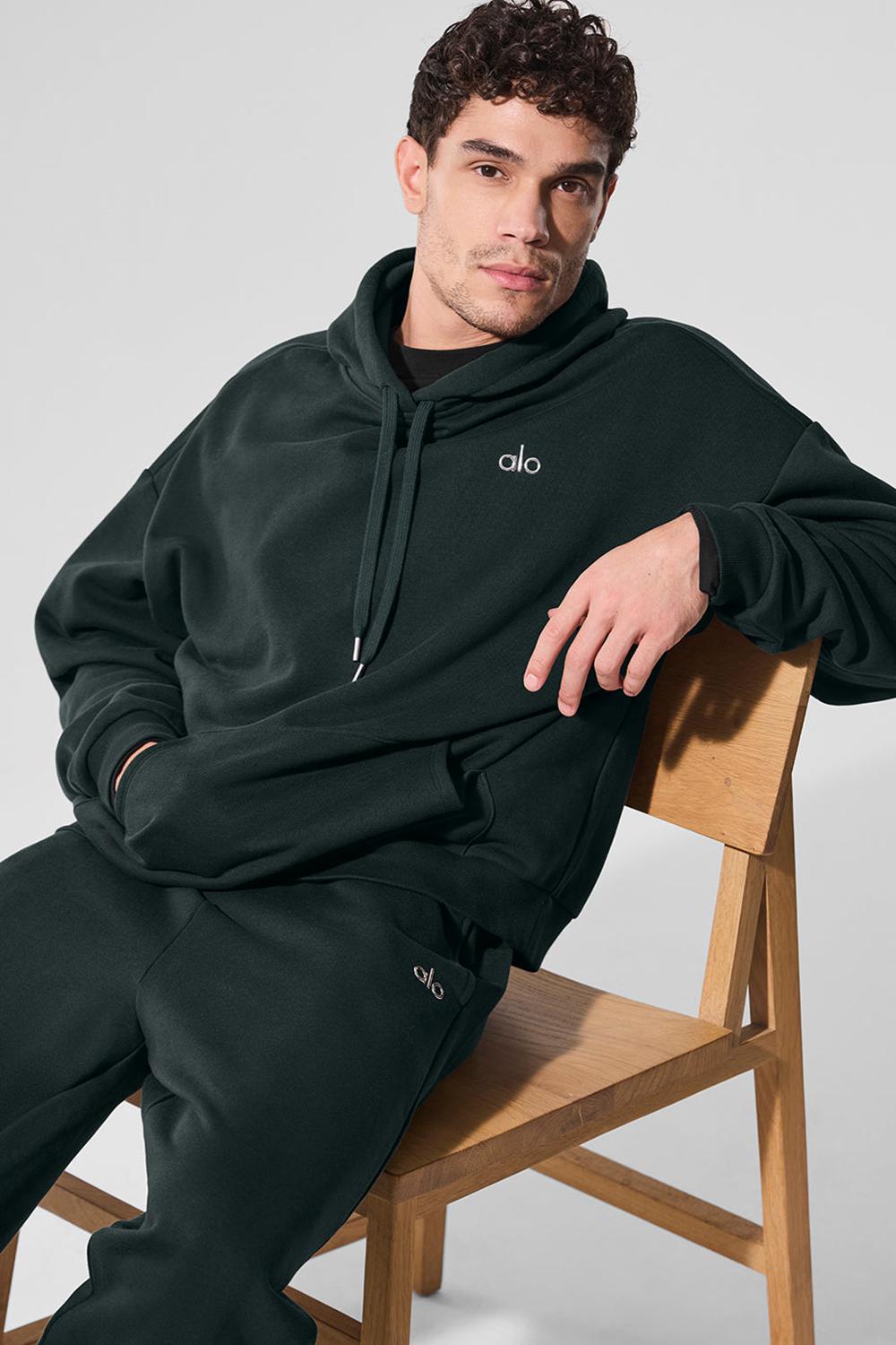 Sudadera con Capucha Alo Yoga Accolade Hombre Verdes | Mexico  KTD-964138