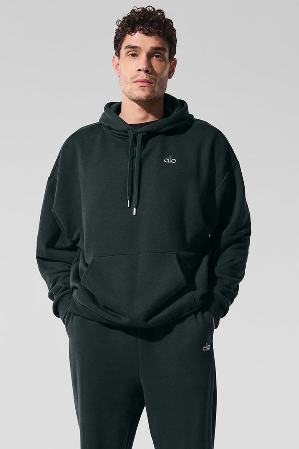 Sudadera con Capucha Alo Yoga Accolade Hombre Verdes | Mexico  KTD-964138