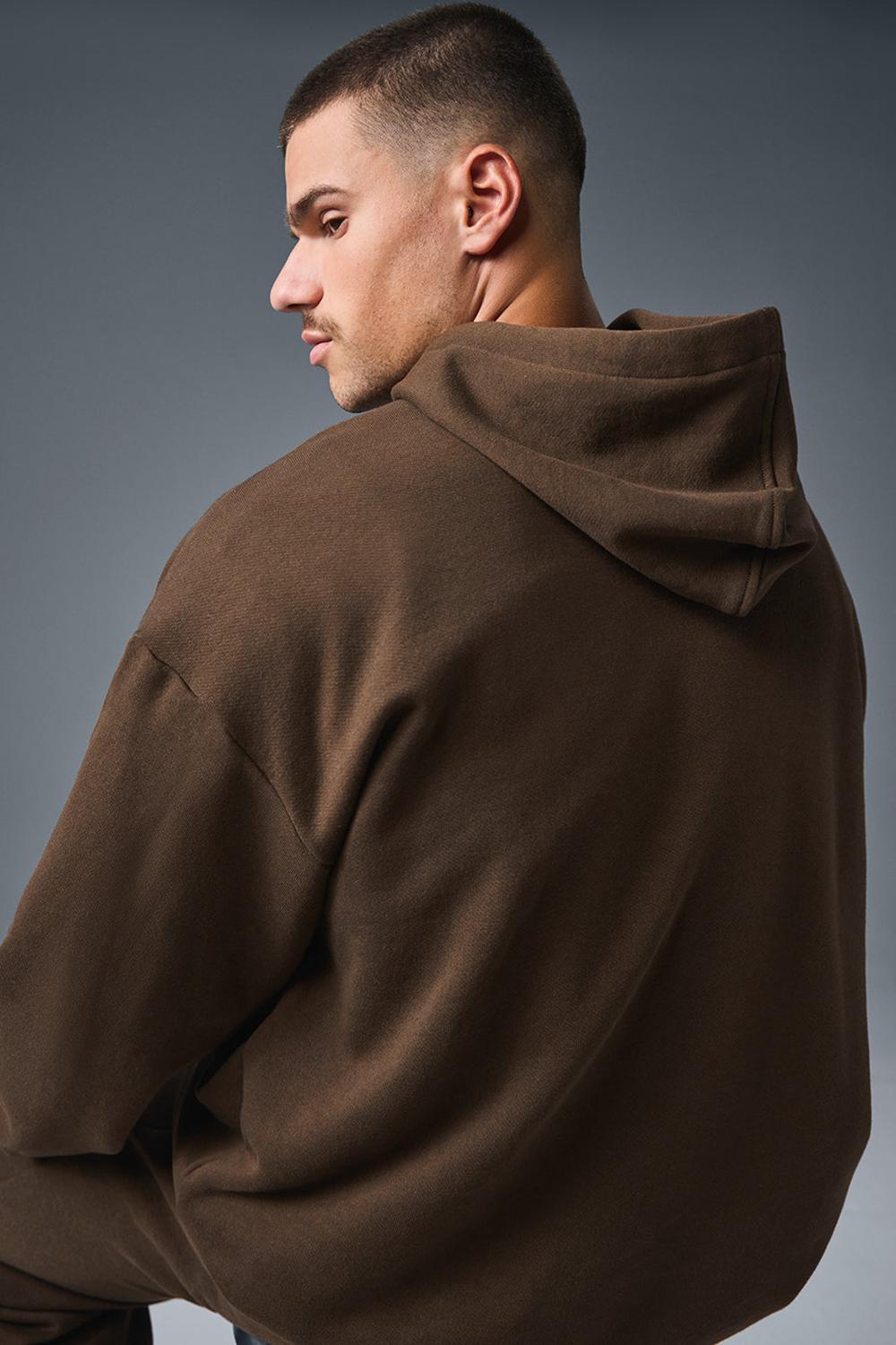 Sudadera con Capucha Alo Yoga Accolade Hombre Espresso | Mexico  IPE-850396