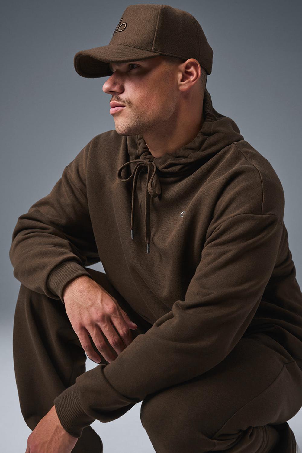 Sudadera con Capucha Alo Yoga Accolade Hombre Espresso | Mexico  IPE-850396