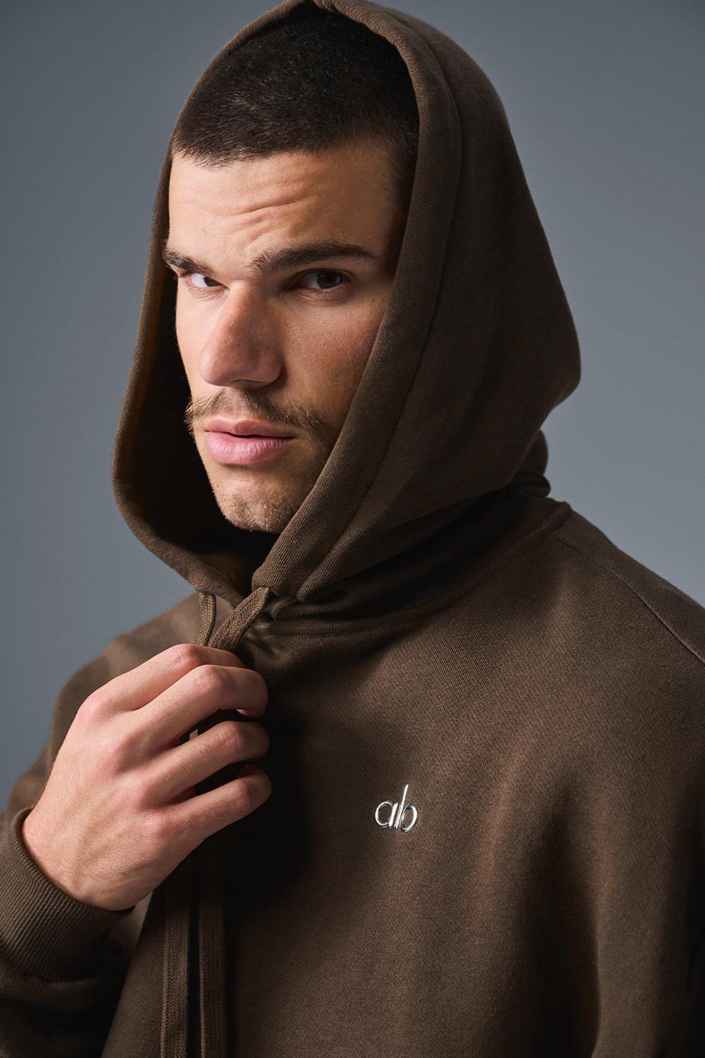 Sudadera con Capucha Alo Yoga Accolade Hombre Espresso | Mexico  IPE-850396