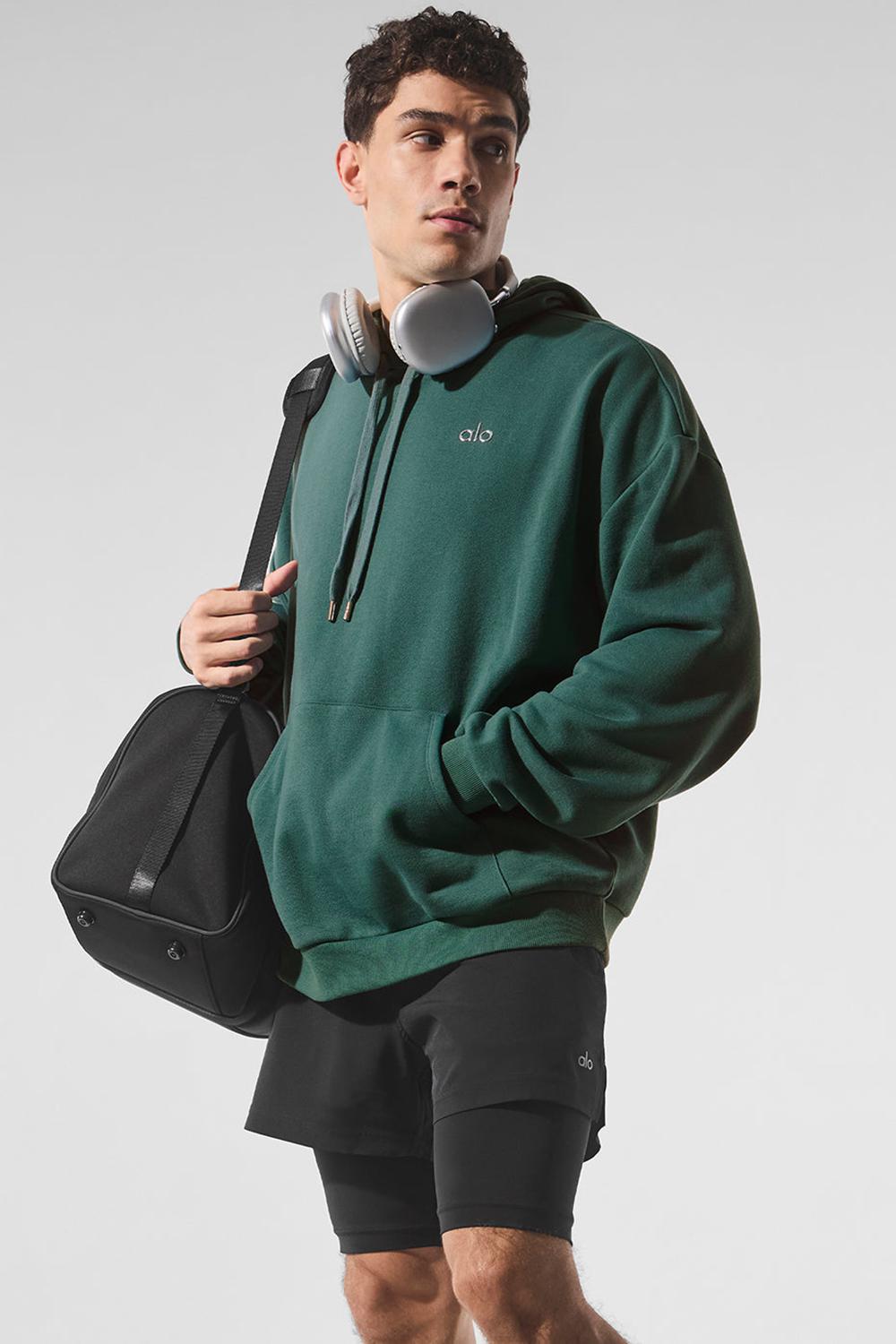 Sudadera con Capucha Alo Yoga Accolade Hombre Winter Ivy | Mexico  OTL-298104