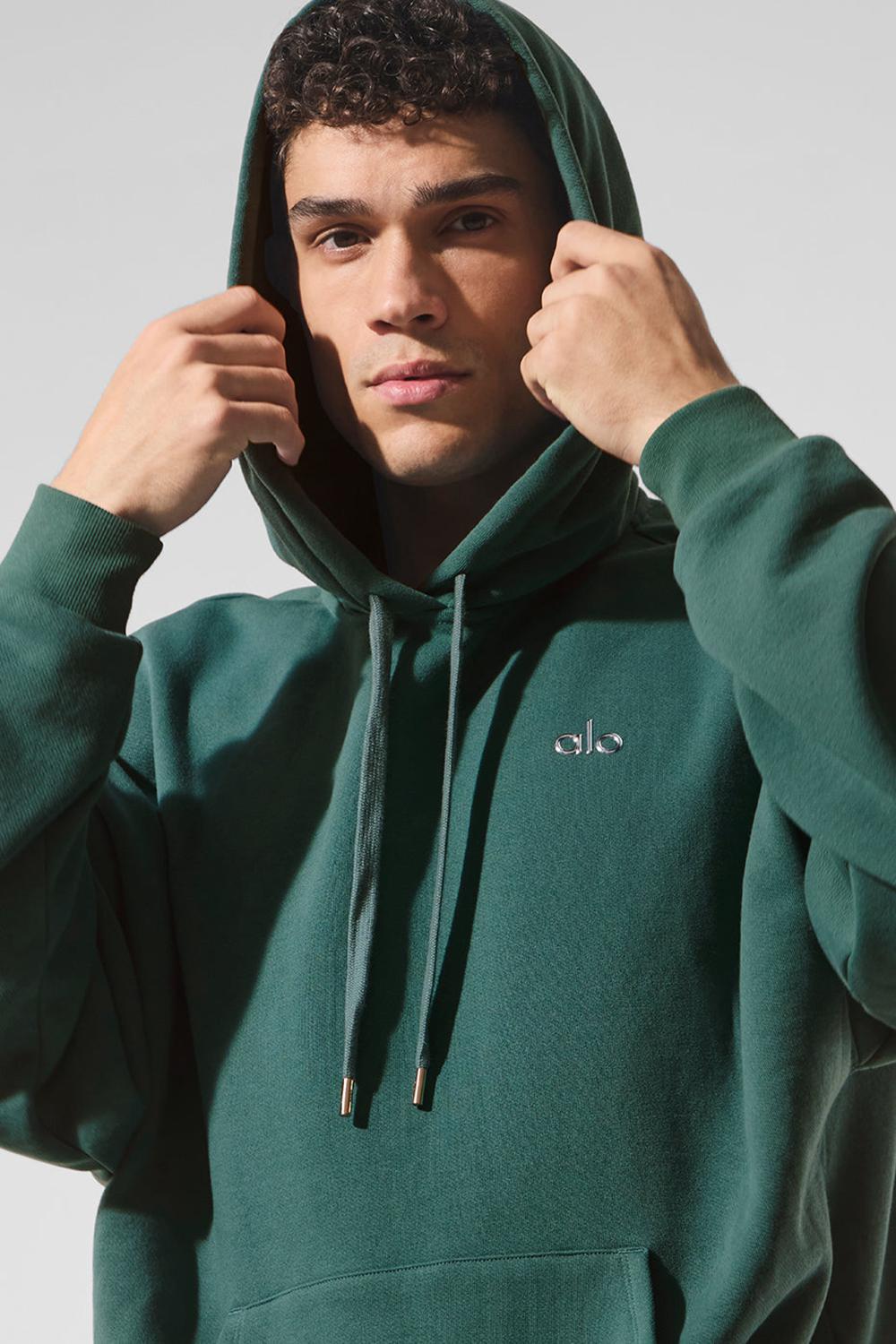 Sudadera con Capucha Alo Yoga Accolade Hombre Winter Ivy | Mexico  OTL-298104