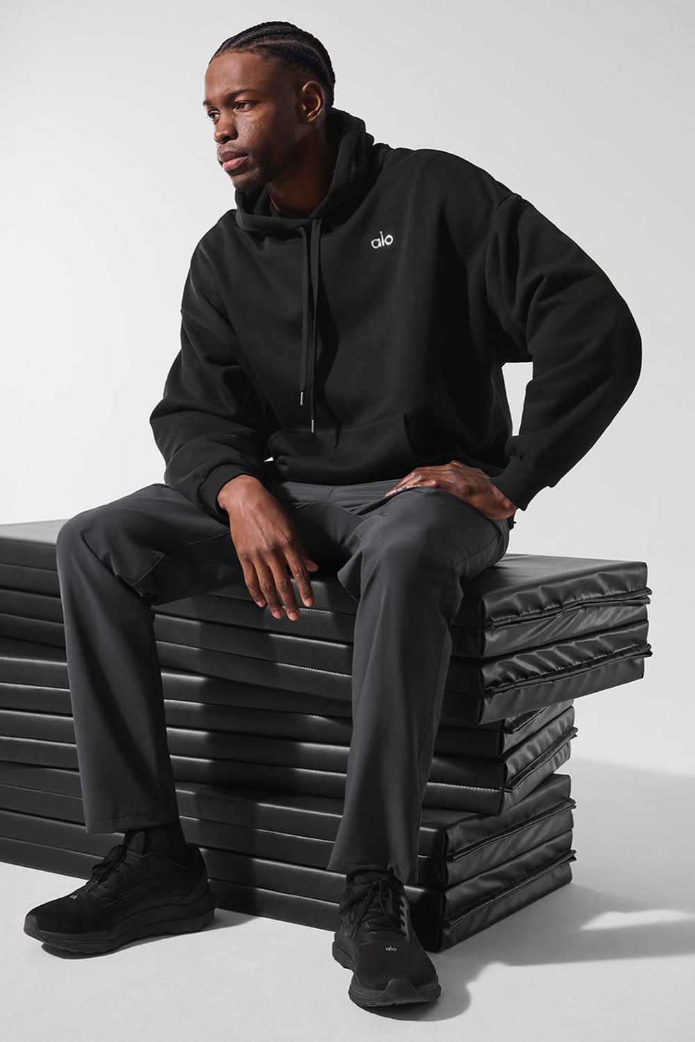 Sudadera con Capucha Alo Yoga Accolade Hombre Negros | Mexico  CGD-062514