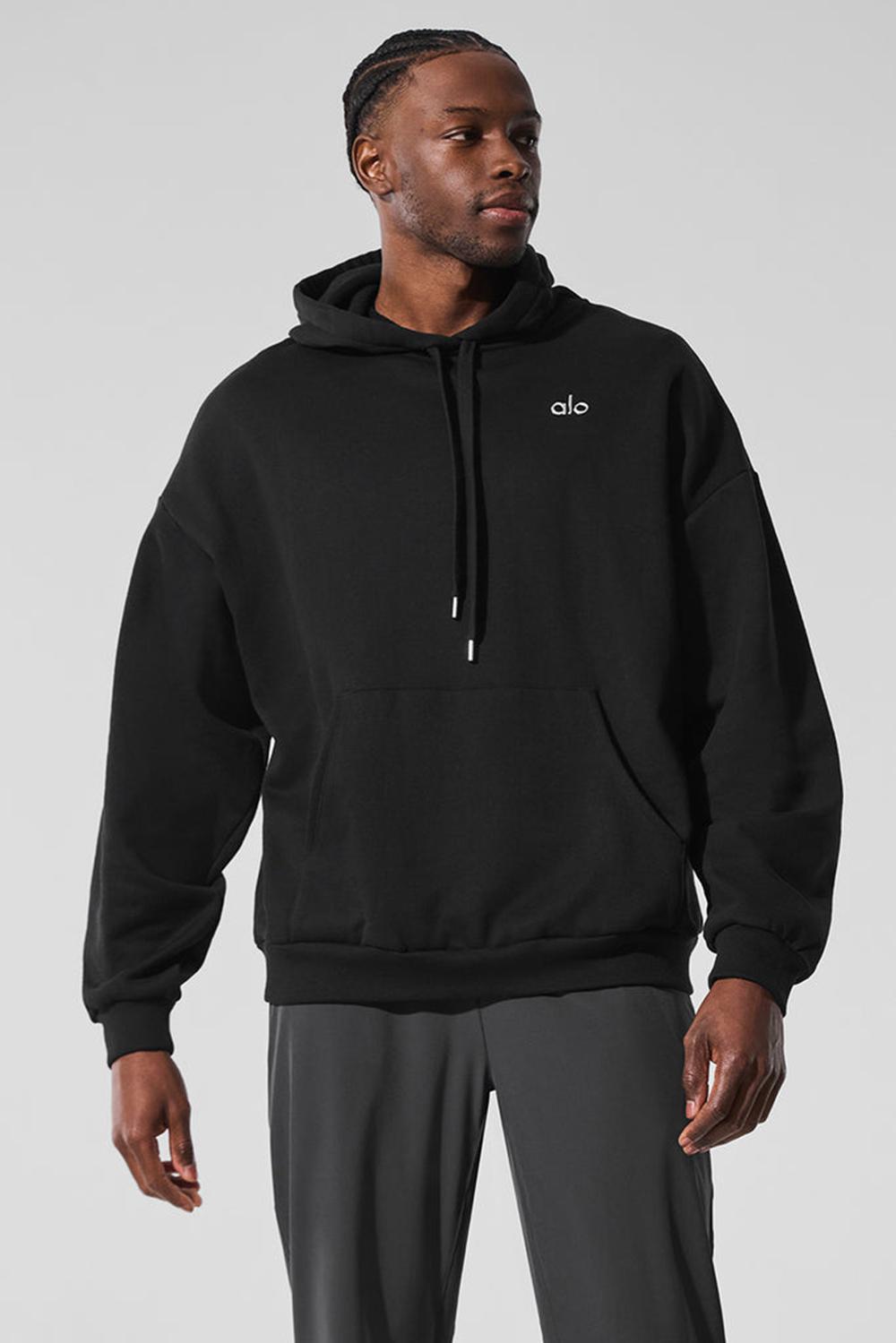 Sudadera con Capucha Alo Yoga Accolade Hombre Negros | Mexico  CGD-062514