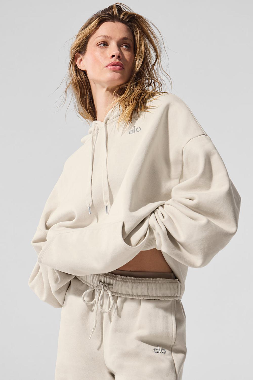 Sudadera con Capucha Alo Yoga Accolade Mujer Bone | Mexico  NYC-941028