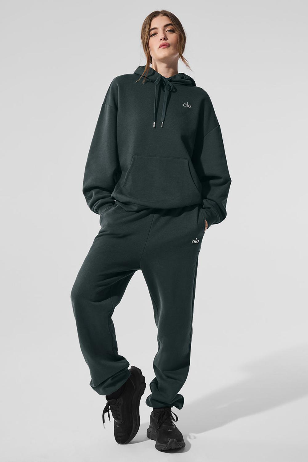 Sudadera con Capucha Alo Yoga Accolade Mujer Verdes | Mexico  LXI-513678