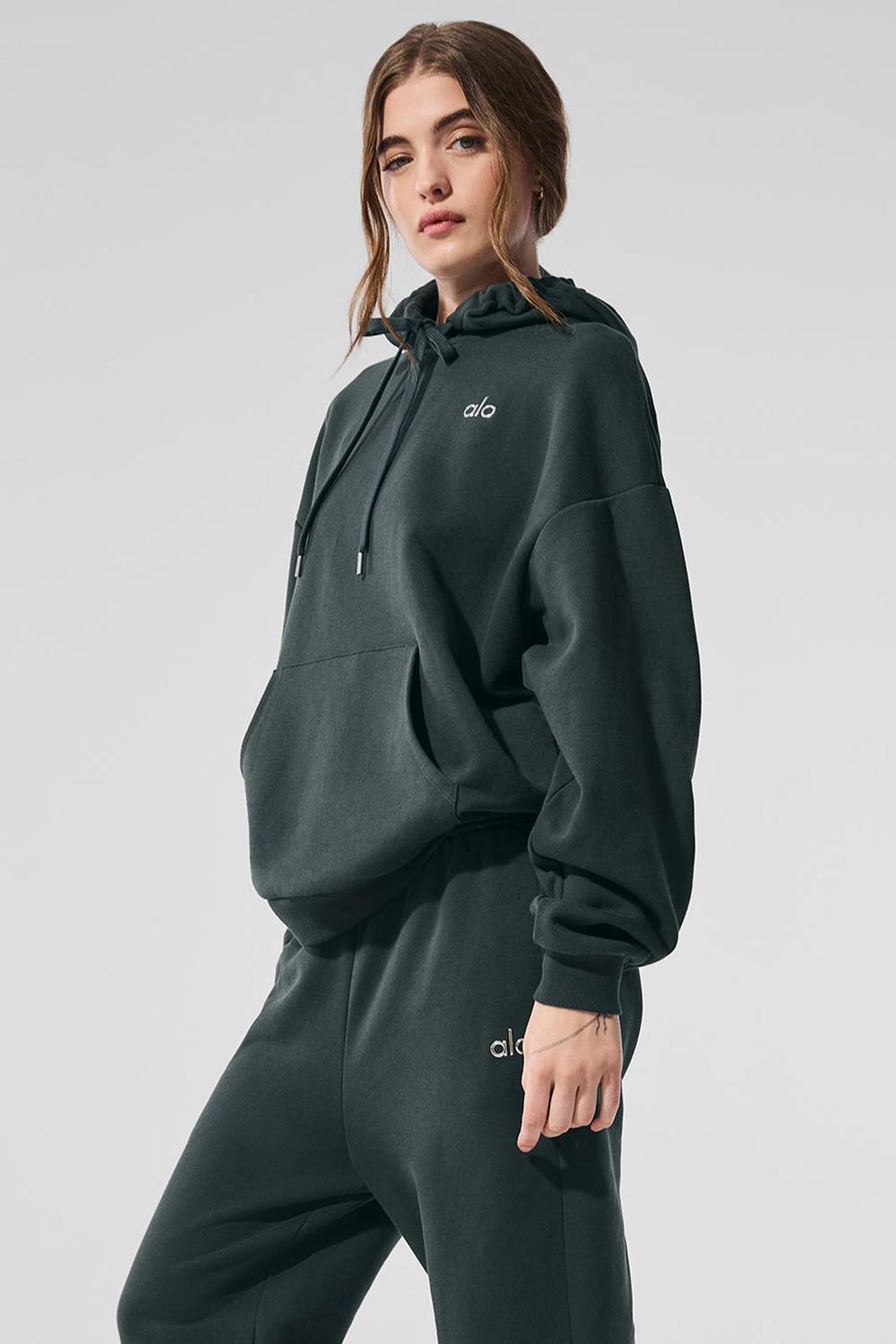 Sudadera con Capucha Alo Yoga Accolade Mujer Verdes | Mexico  LXI-513678