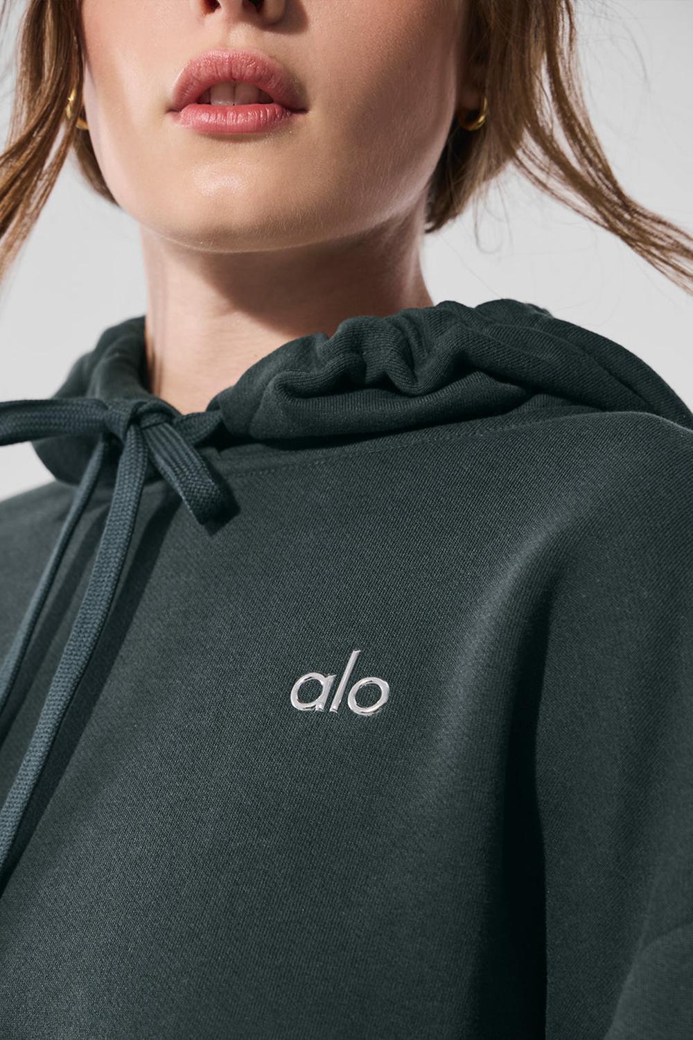 Sudadera con Capucha Alo Yoga Accolade Mujer Verdes | Mexico  LXI-513678