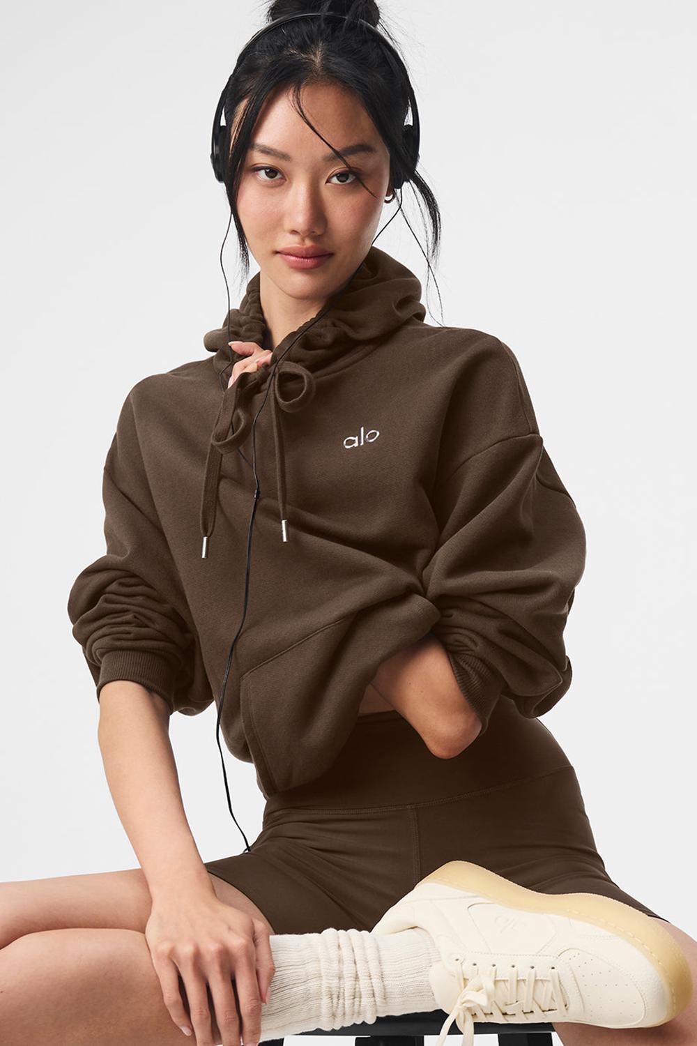 Sudadera con Capucha Alo Yoga Accolade Mujer Espresso | Mexico  LGW-278934