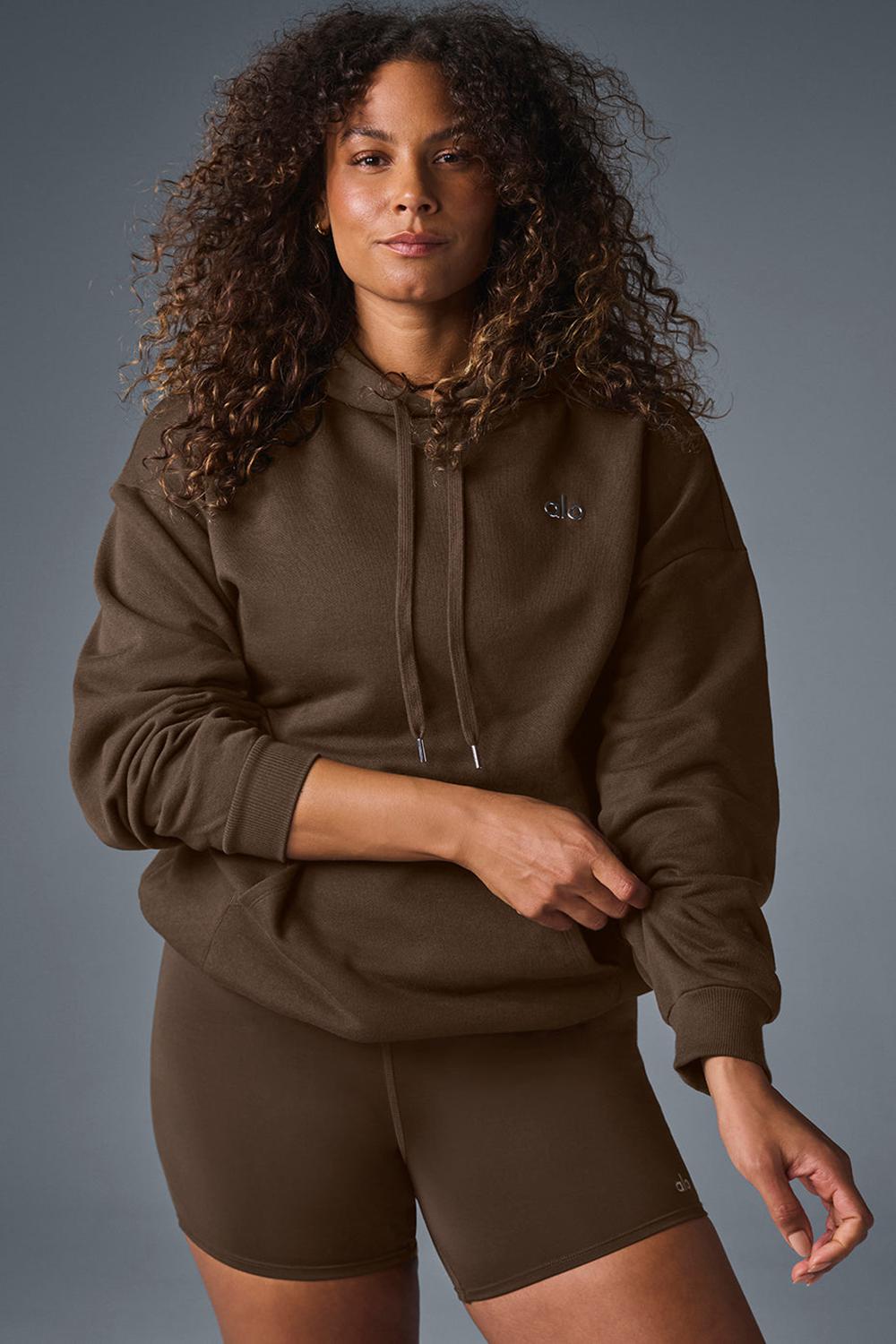 Sudadera con Capucha Alo Yoga Accolade Mujer Espresso | Mexico  LGW-278934
