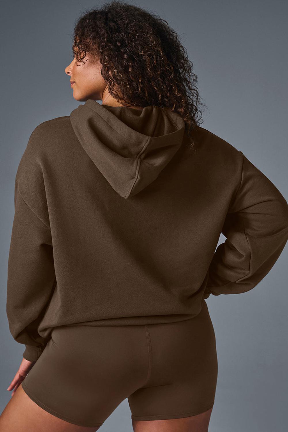 Sudadera con Capucha Alo Yoga Accolade Mujer Espresso | Mexico  LGW-278934