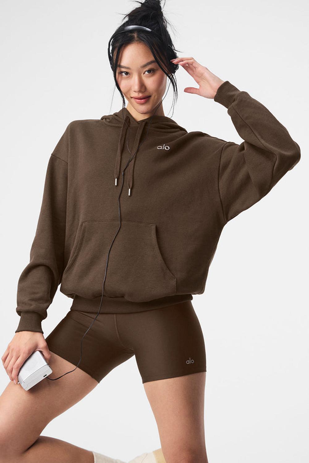 Sudadera con Capucha Alo Yoga Accolade Mujer Espresso | Mexico  LGW-278934