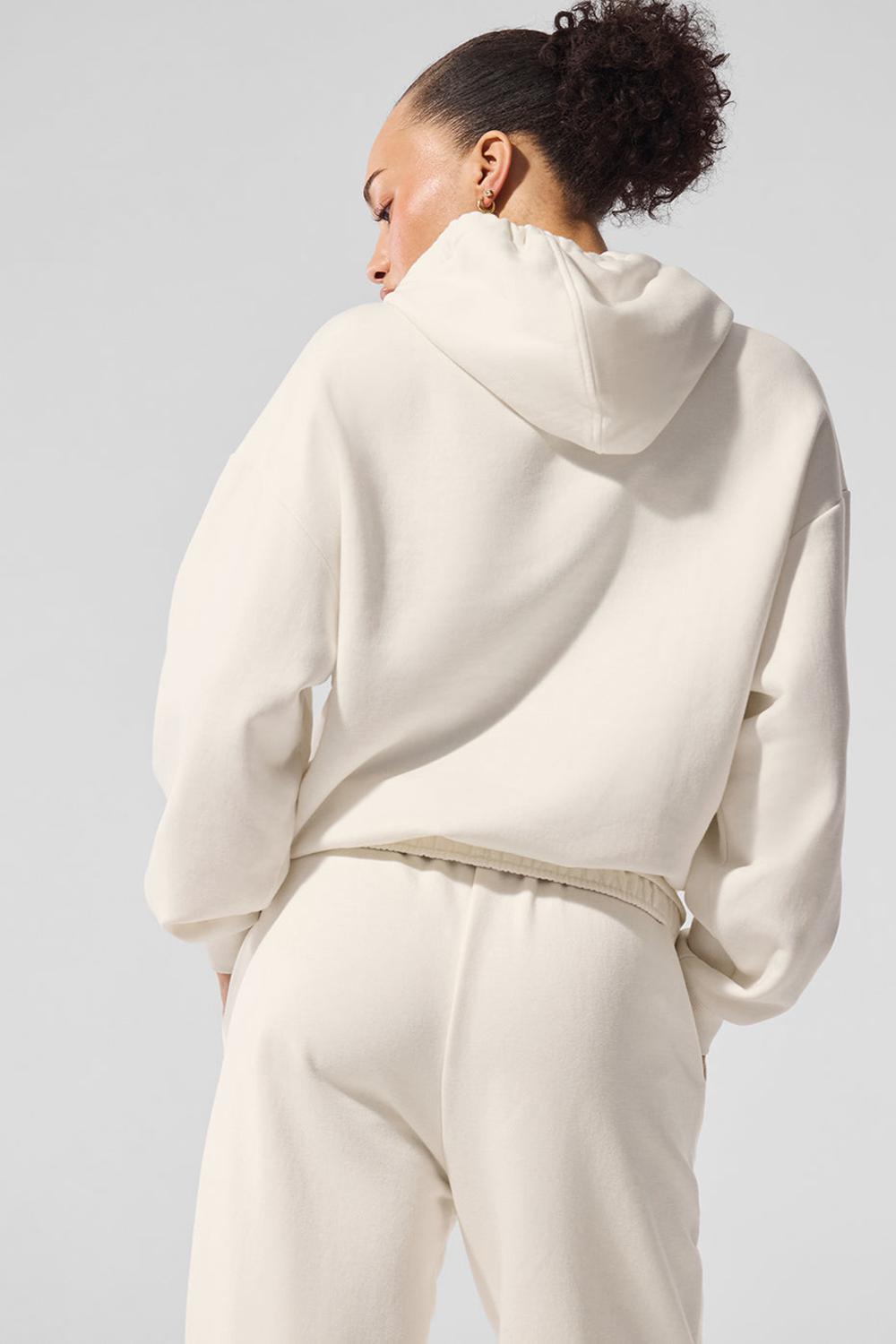 Sudadera con Capucha Alo Yoga Accolade Mujer Ivory | Mexico  ZLV-543710