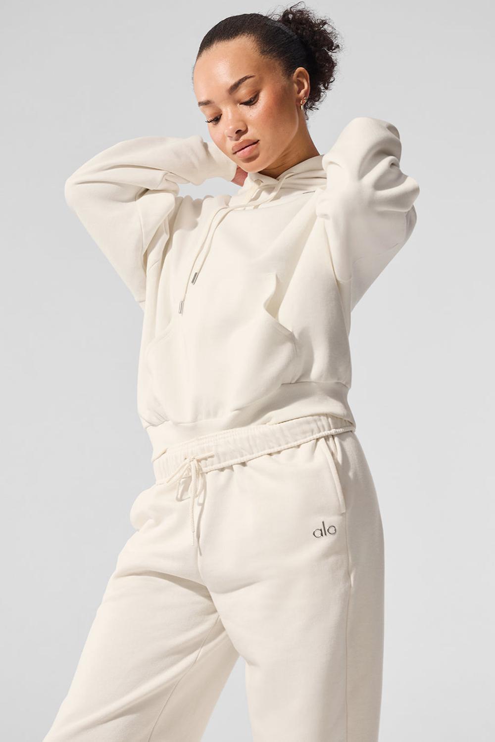 Sudadera con Capucha Alo Yoga Accolade Mujer Ivory | Mexico  ZLV-543710