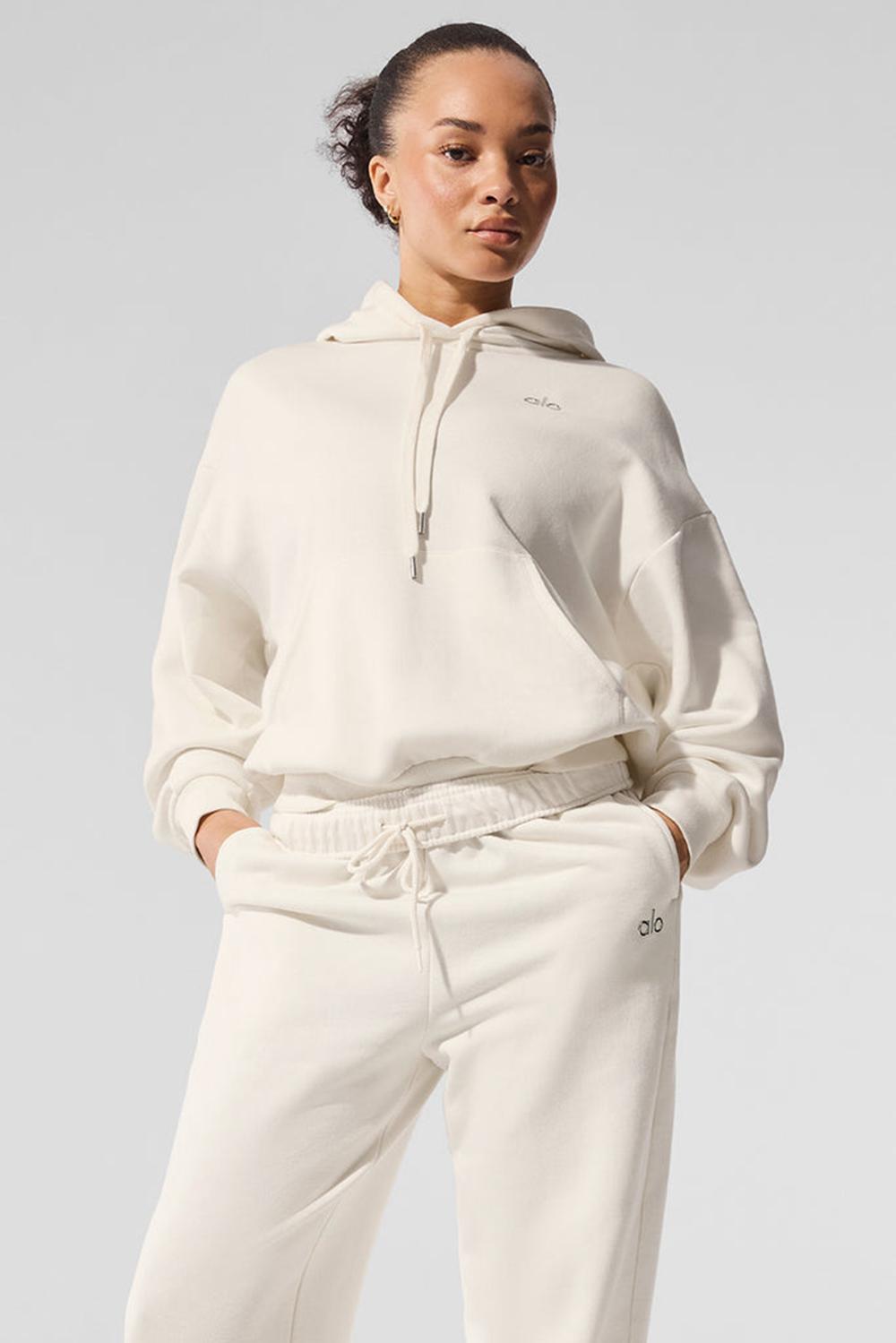 Sudadera con Capucha Alo Yoga Accolade Mujer Ivory | Mexico  ZLV-543710