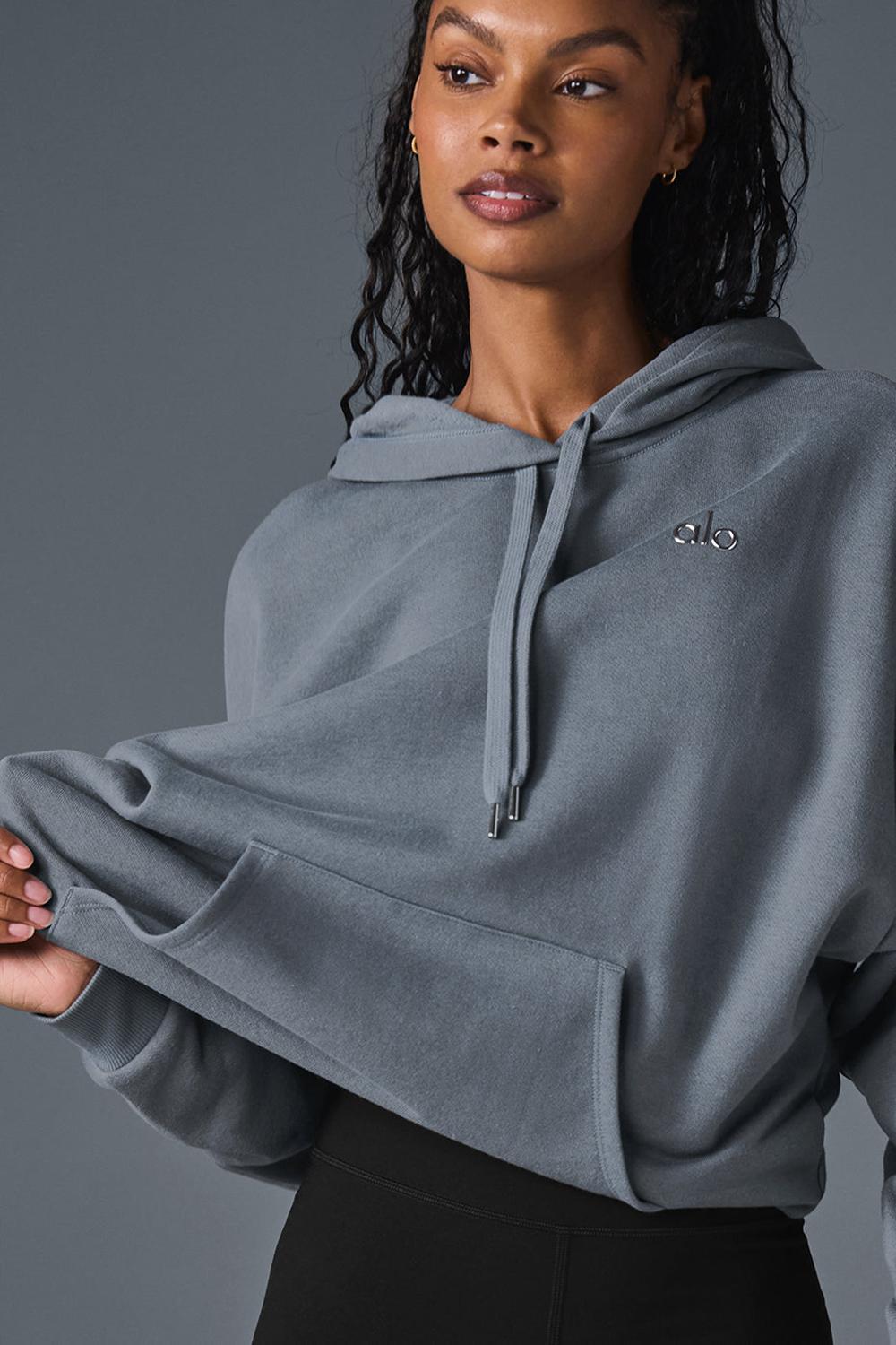 Sudadera con Capucha Alo Yoga Accolade Mujer Grises | Mexico  BNY-819736