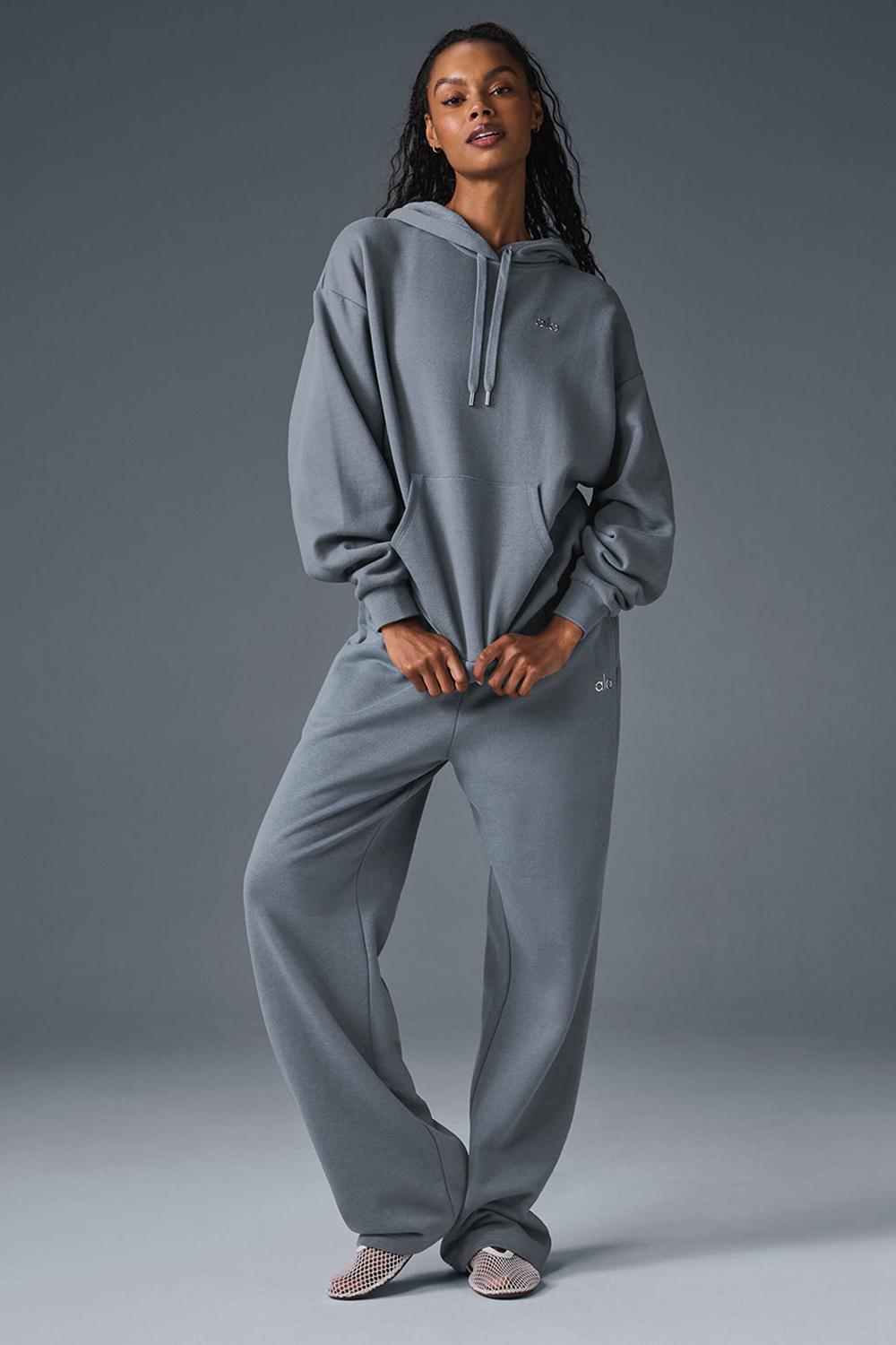 Sudadera con Capucha Alo Yoga Accolade Mujer Grises | Mexico  BNY-819736