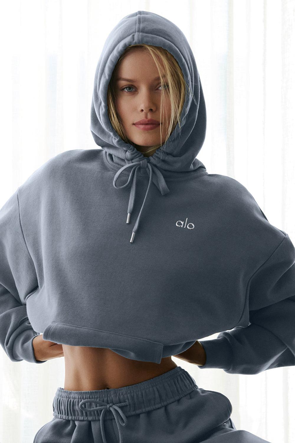 Sudadera con Capucha Alo Yoga Accolade Mujer Grises | Mexico  BNY-819736