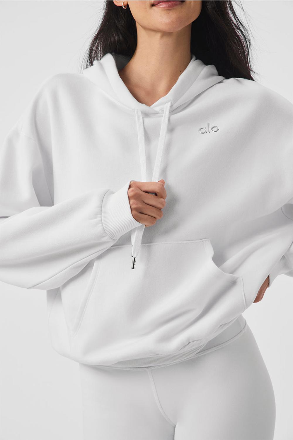 Sudadera con Capucha Alo Yoga Accolade Mujer Blancos | Mexico  VYL-410938