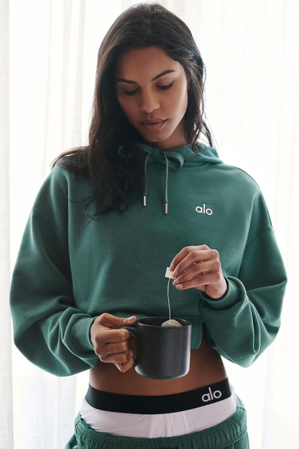 Sudadera con Capucha Alo Yoga Accolade Mujer Winter Ivy | Mexico  NXU-095438