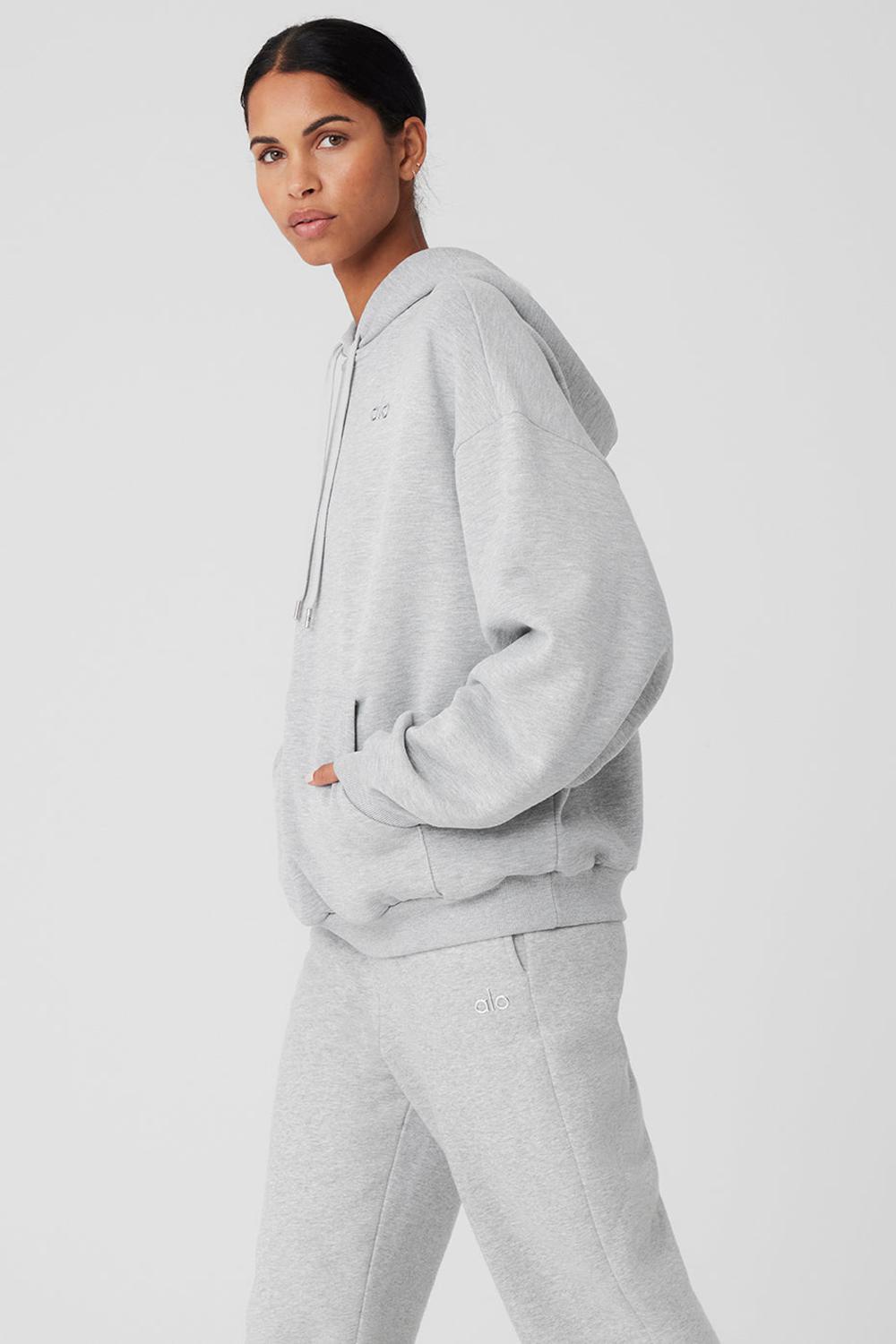 Sudadera con Capucha Alo Yoga Accolade Mujer Grises | Mexico  RTM-149286