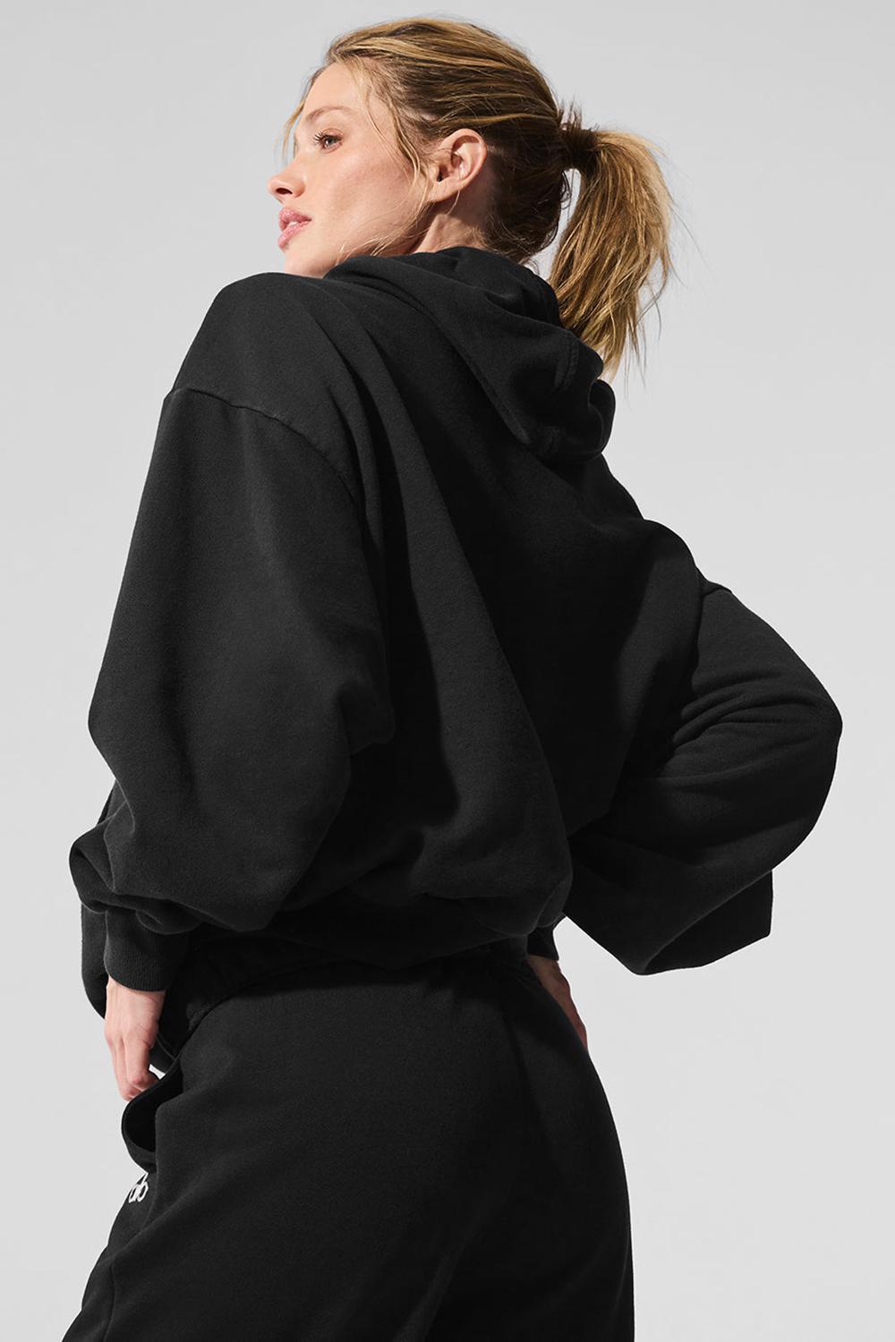 Sudadera con Capucha Alo Yoga Accolade Mujer Negros | Mexico  HCA-594327