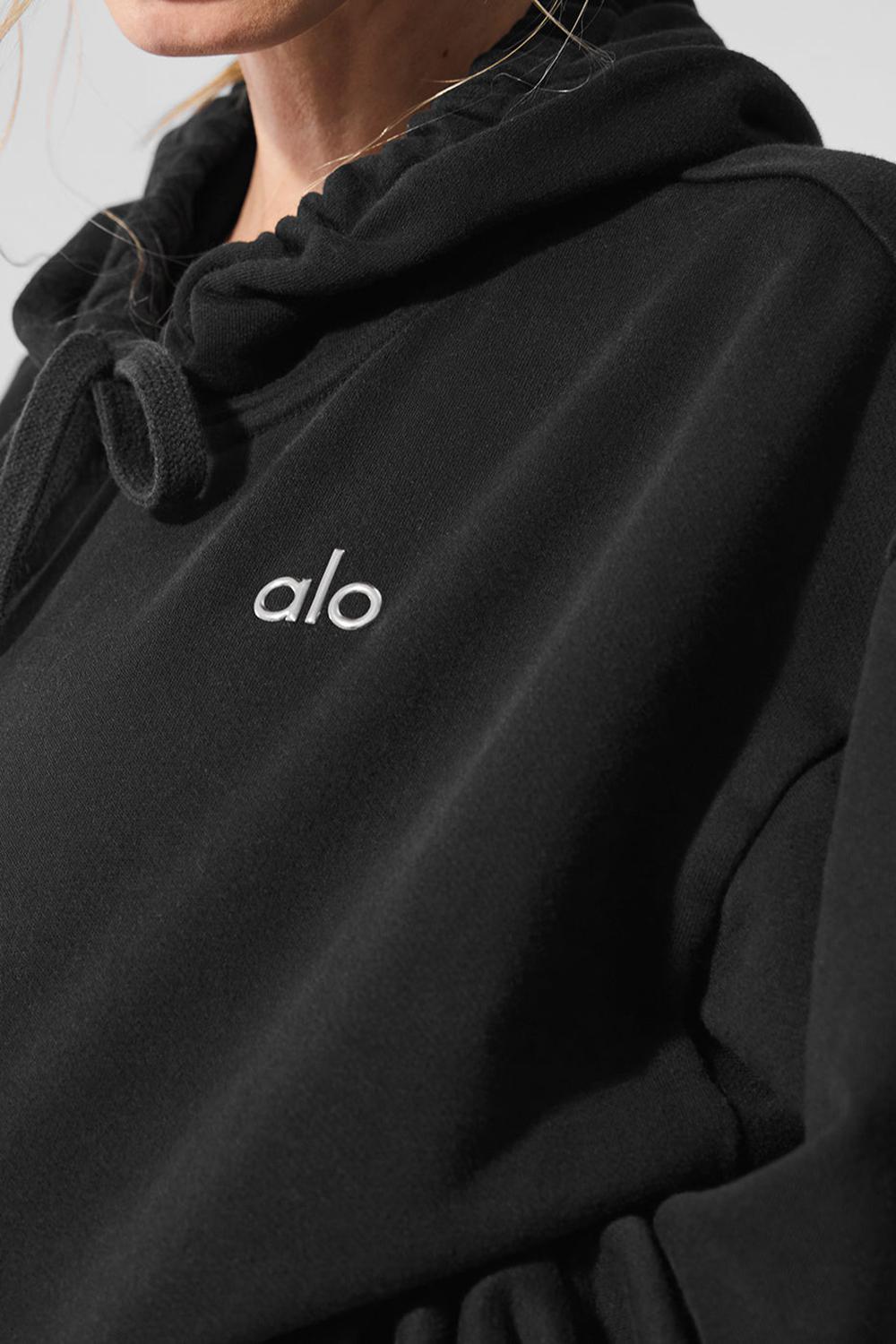 Sudadera con Capucha Alo Yoga Accolade Mujer Negros | Mexico  HCA-594327