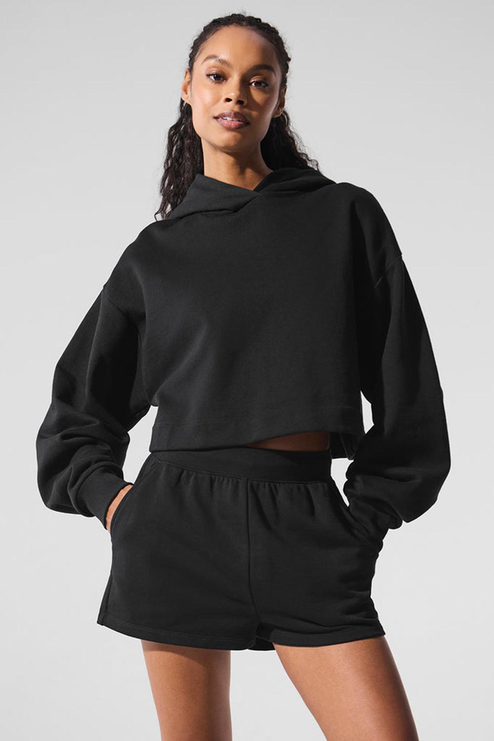 Sudadera con Capucha Alo Yoga Bae Mujer Negros | Mexico  FDA-961748