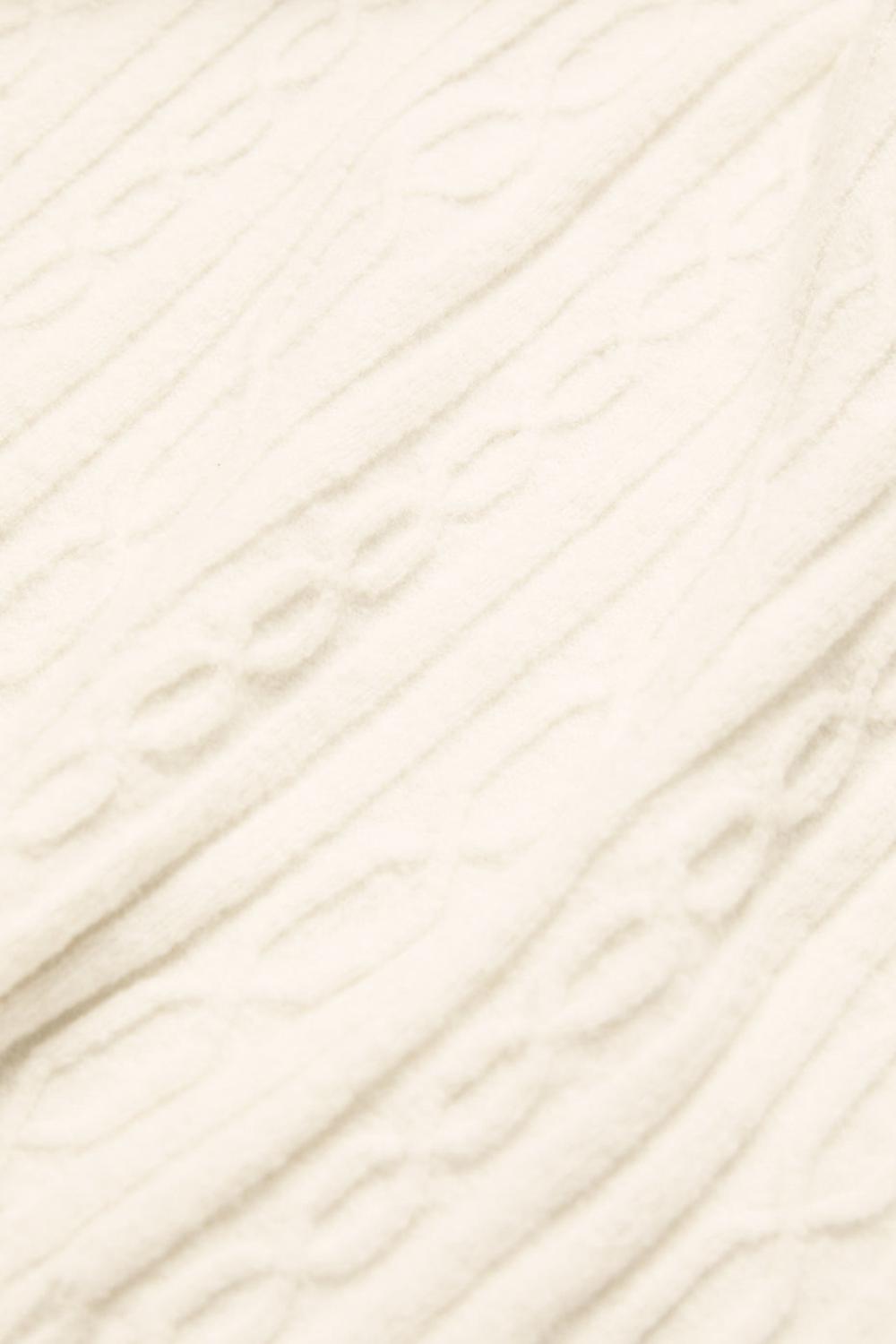 Sudadera con Capucha Alo Yoga Cable Knit Winter Bliss Mujer Ivory | Mexico  SLR-965812