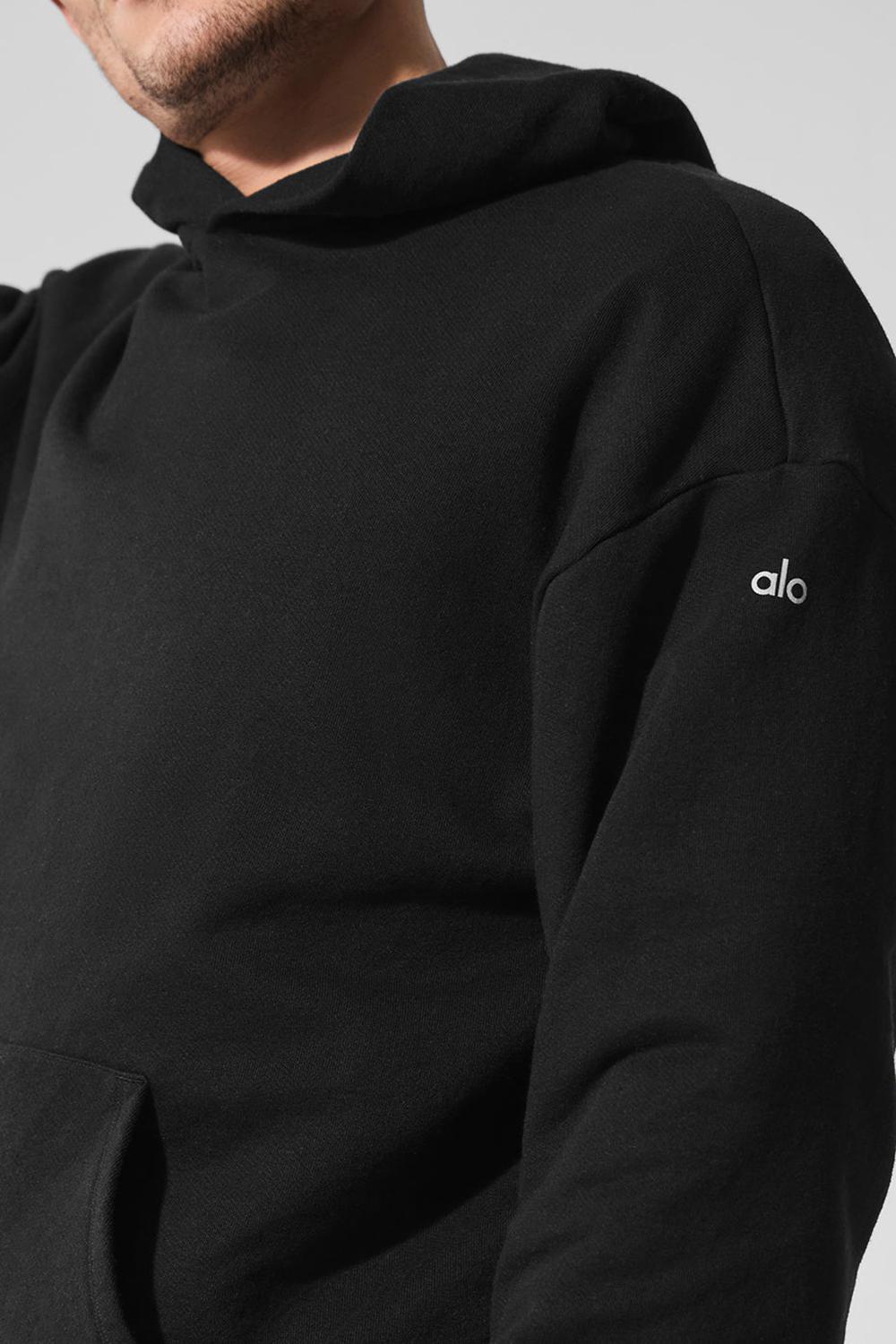 Sudadera con Capucha Alo Yoga Chill Hombre Negros | Mexico  CJV-817543