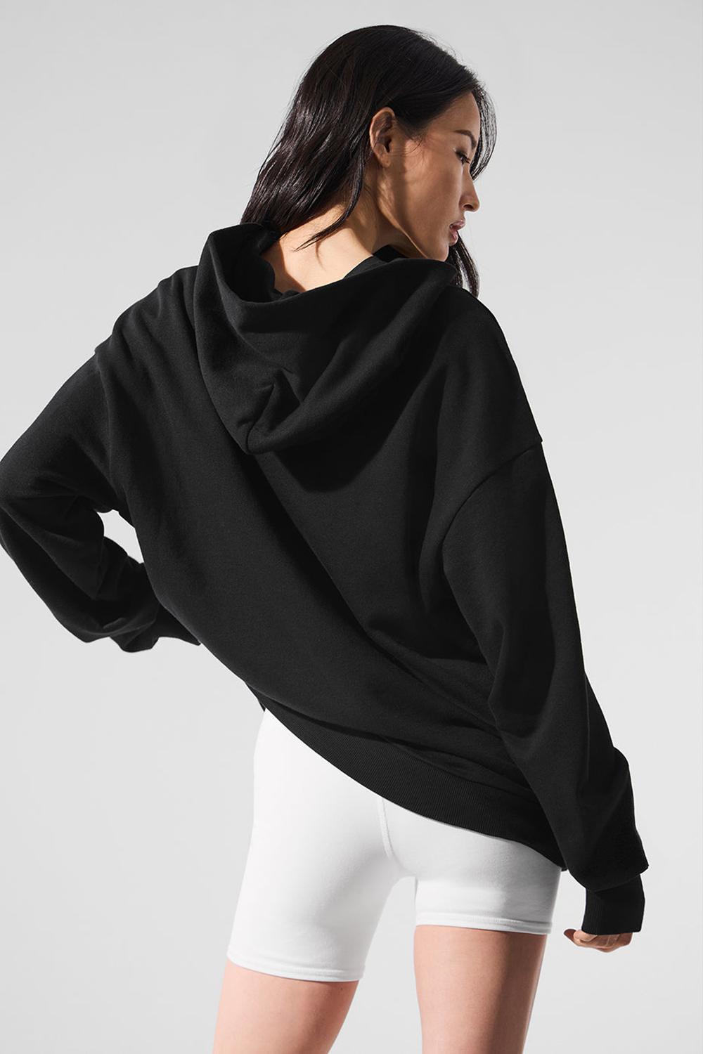 Sudadera con Capucha Alo Yoga Chill Mujer Negros | Mexico  AUN-764380