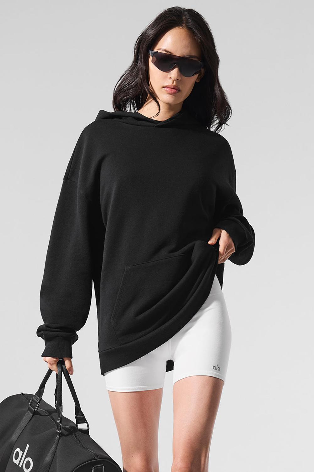 Sudadera con Capucha Alo Yoga Chill Mujer Negros | Mexico  AUN-764380