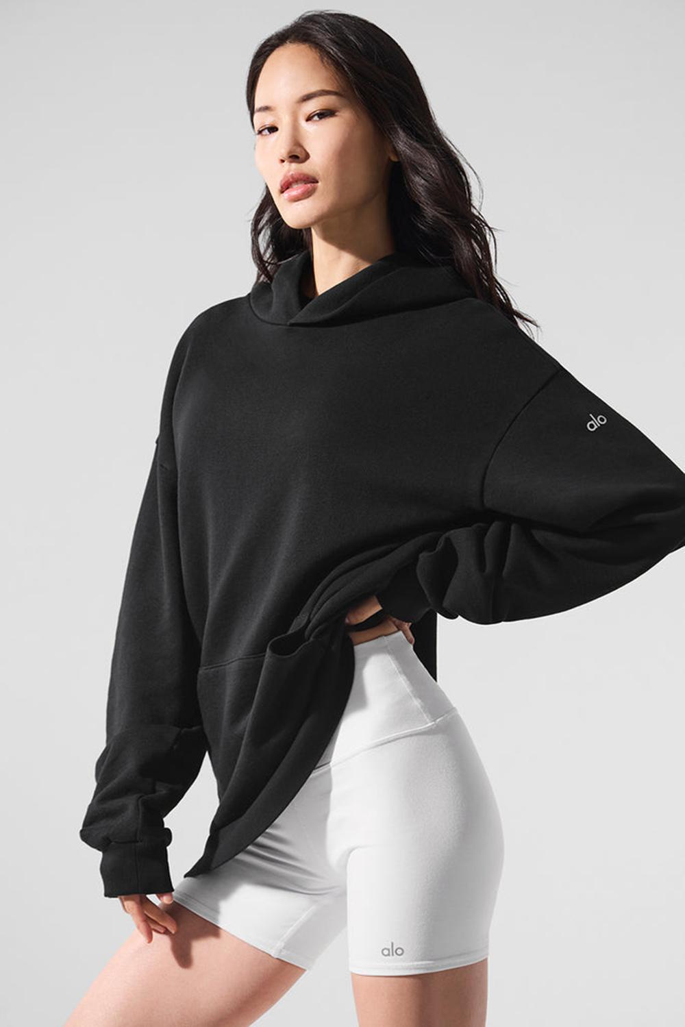 Sudadera con Capucha Alo Yoga Chill Mujer Negros | Mexico  AUN-764380