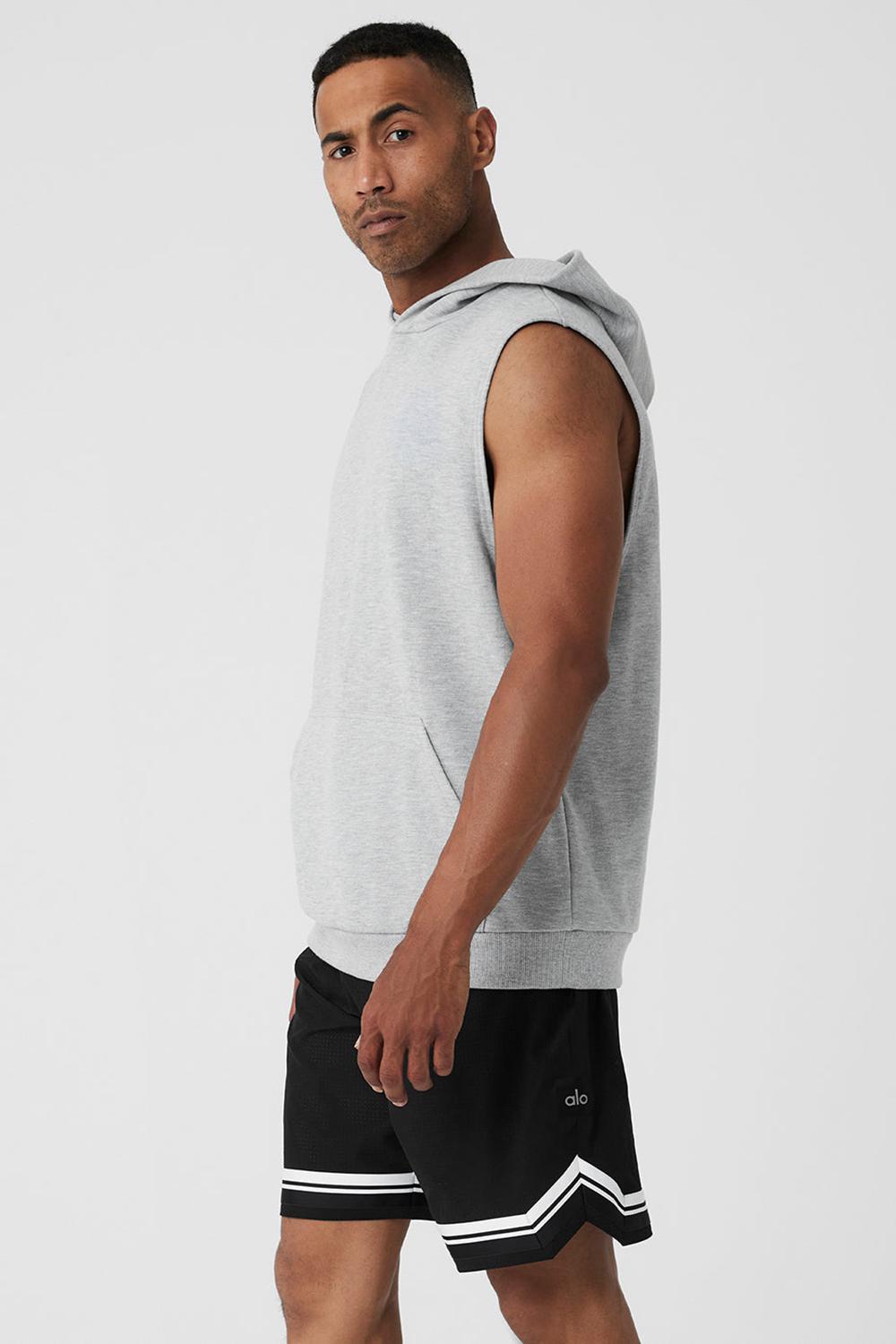 Sudadera con Capucha Alo Yoga Chill Sleeveless Hombre Grises | Mexico  IRD-429503