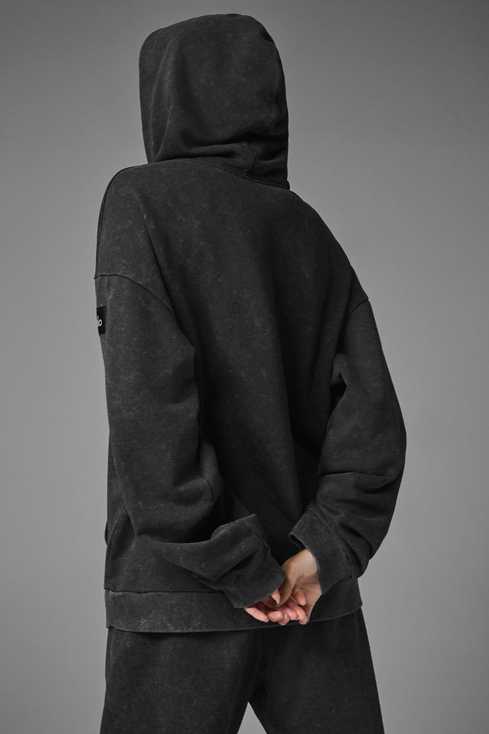 Sudadera con Capucha Alo Yoga Chill Vintage Wash Mujer Negros Azules | Mexico  WHA-475268